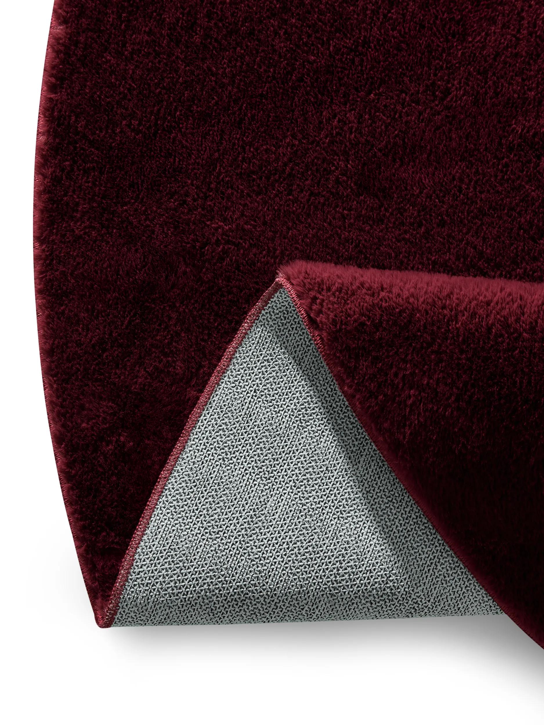 Faux Fur Rug Furry Bordeaux