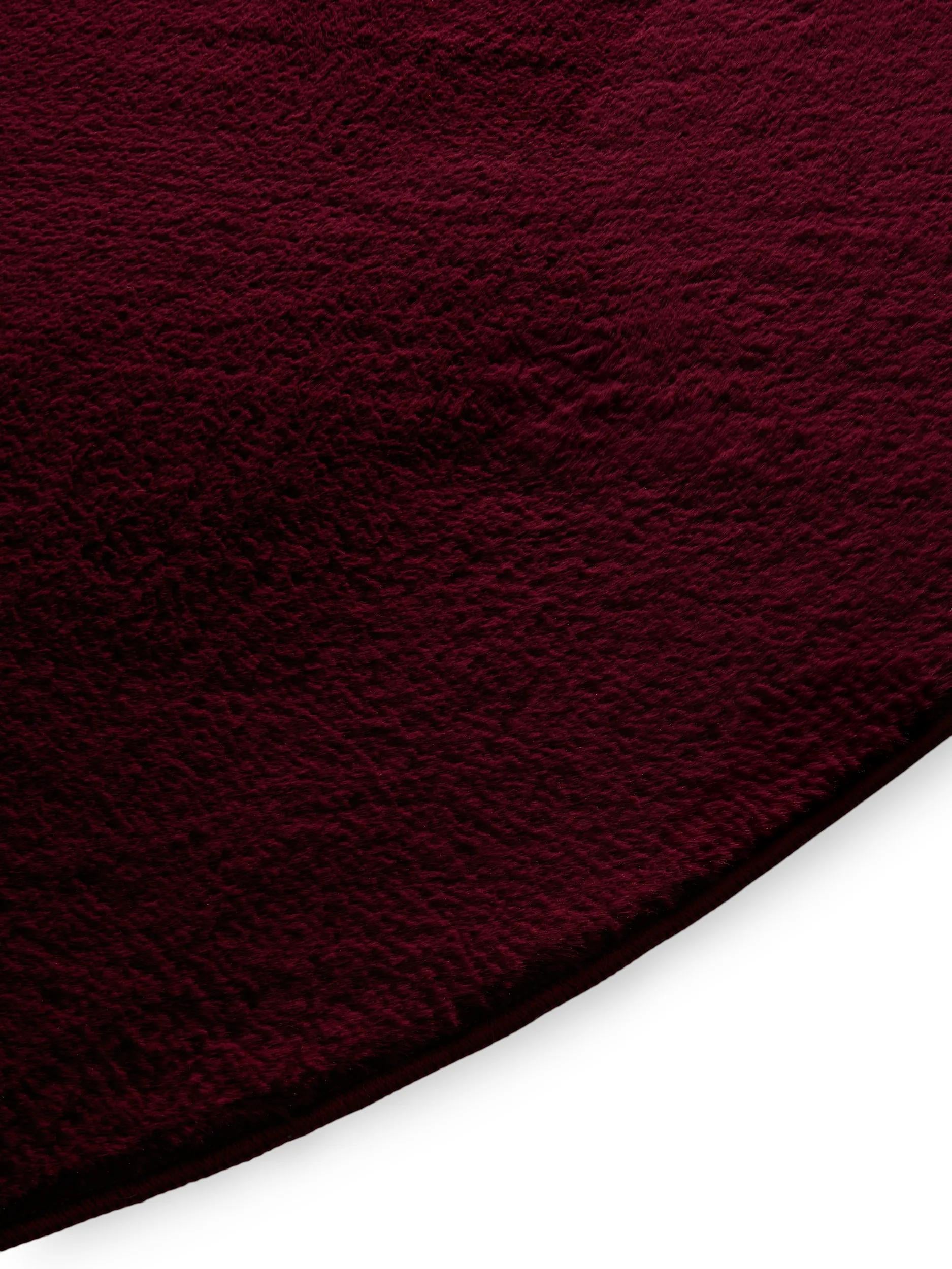 Faux Fur Rug Furry Bordeaux