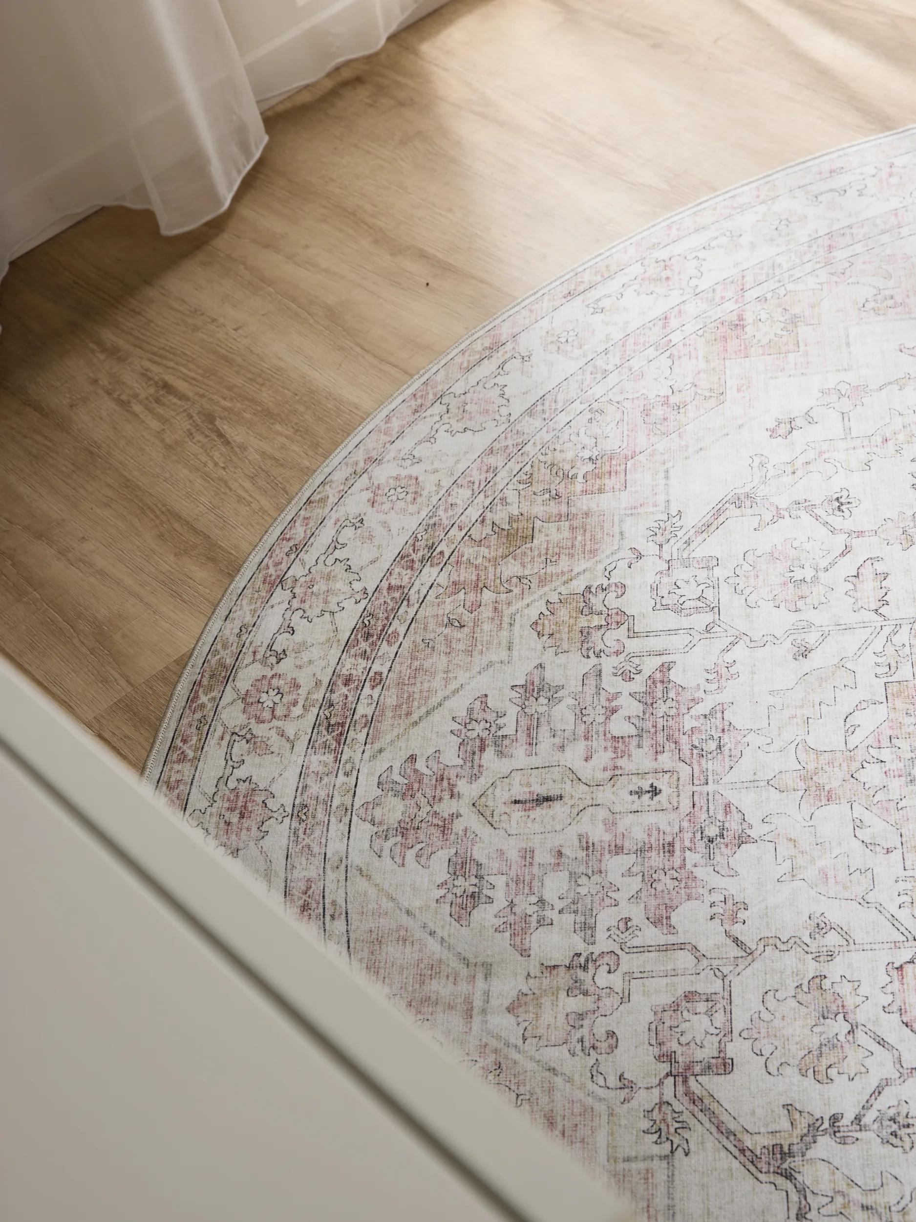 Washable Rug George Rose/Beige