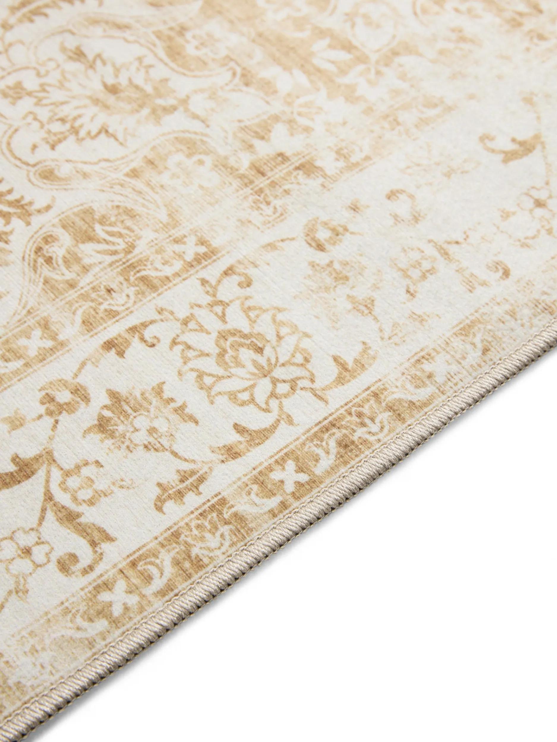 Washable Rug George Cream/Yellow