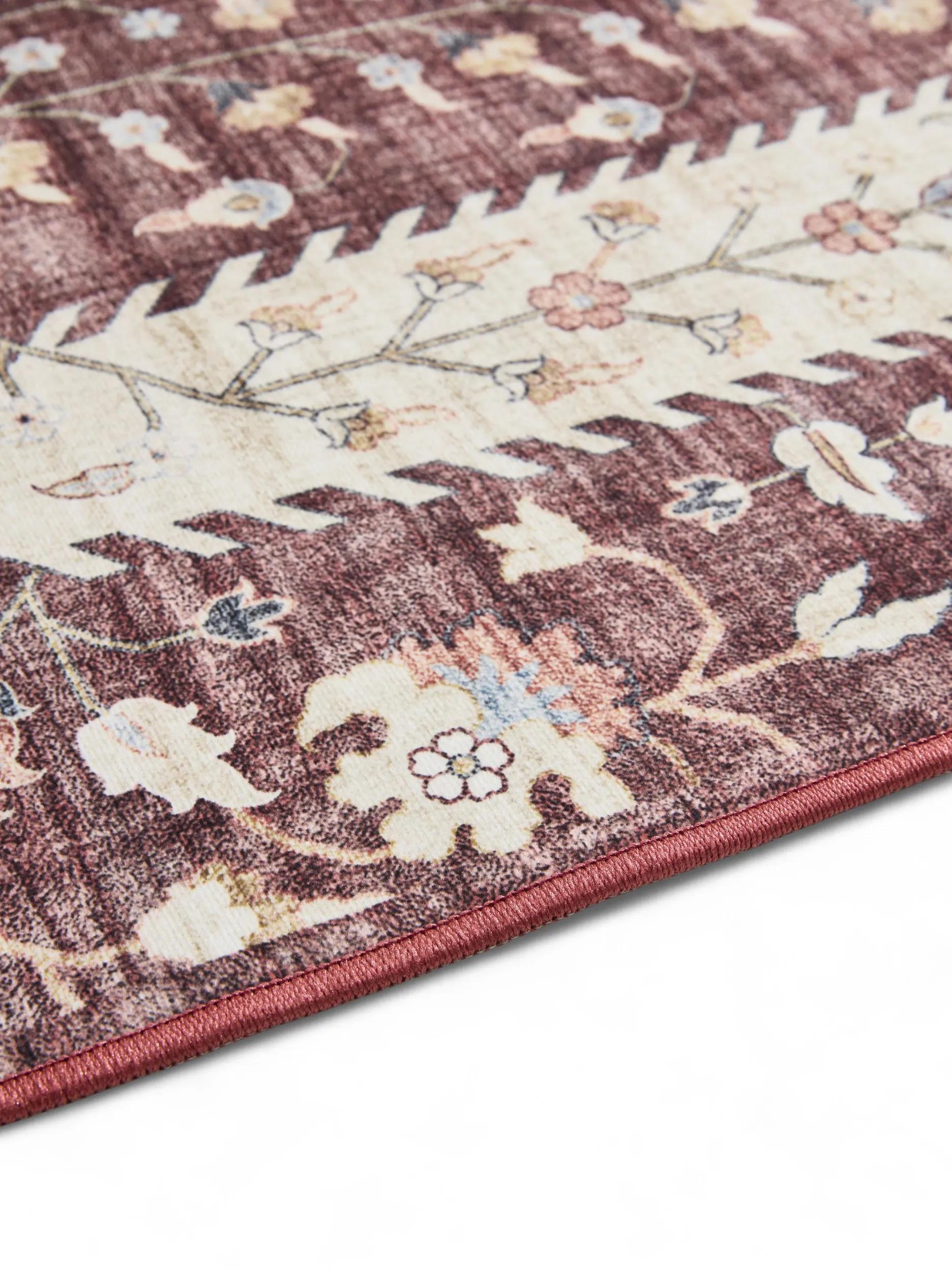 Washable Rug George Bordeaux