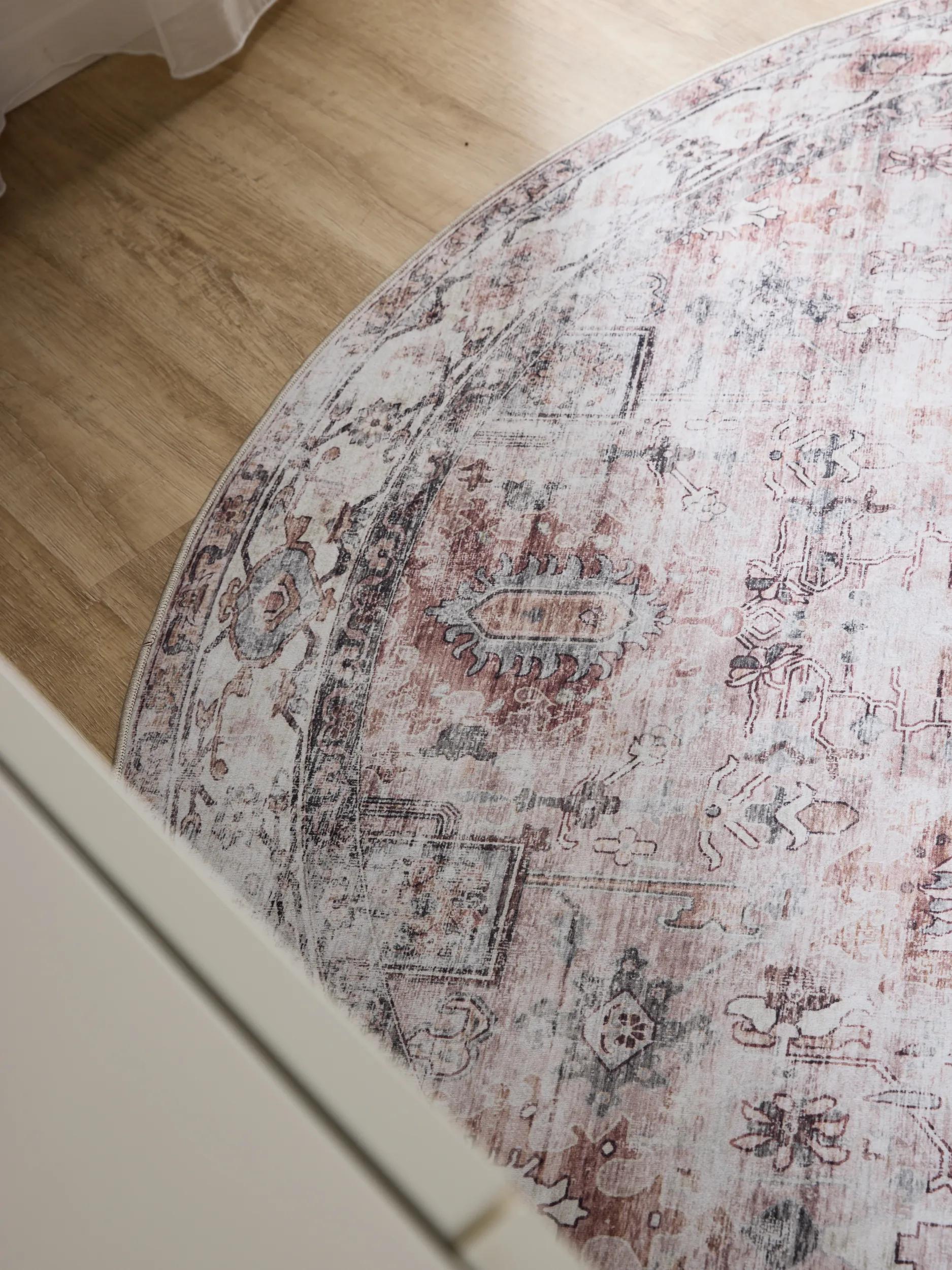 Washable Rug George Cream/Taupe