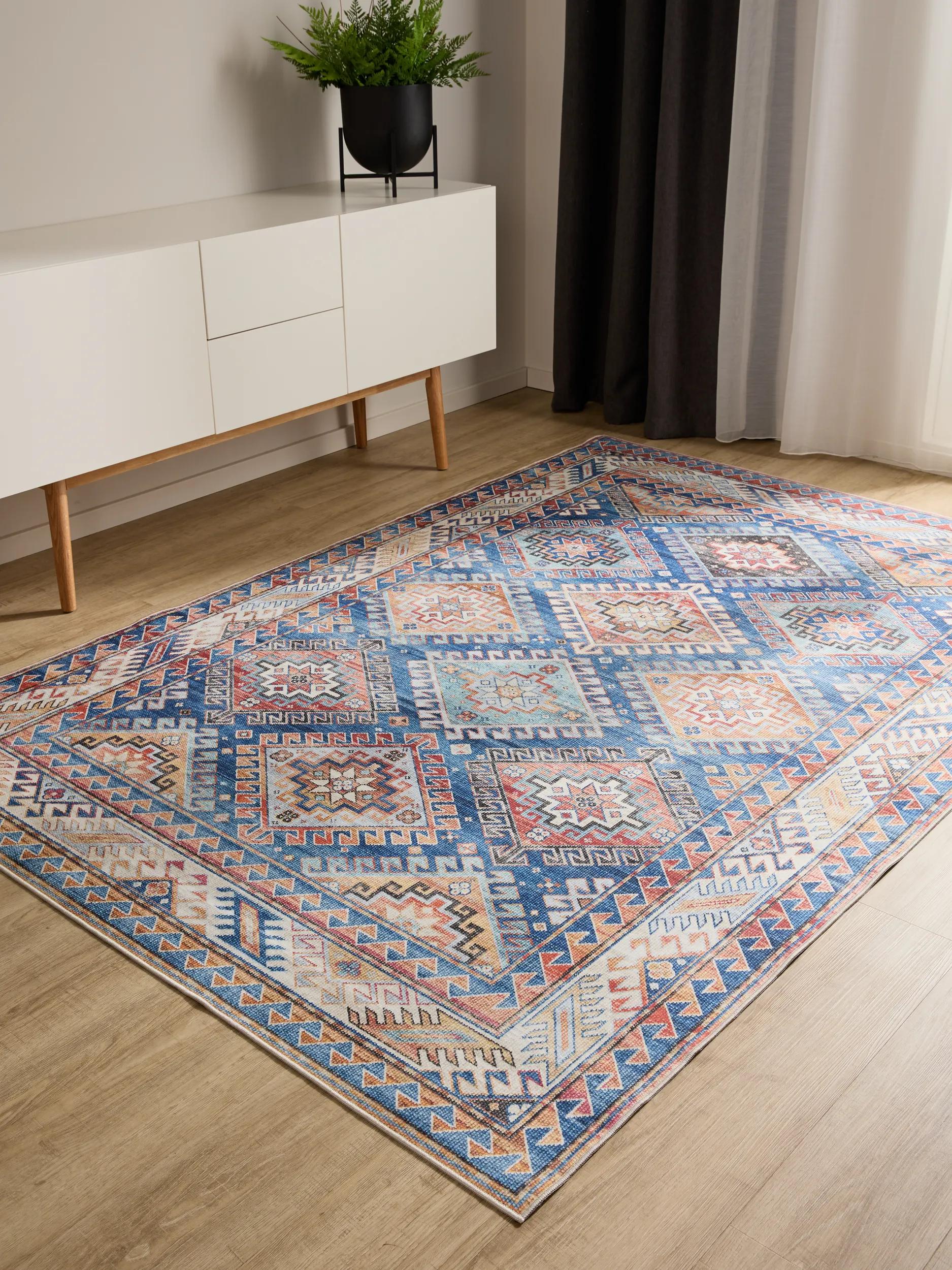 Washable Rug George Blue