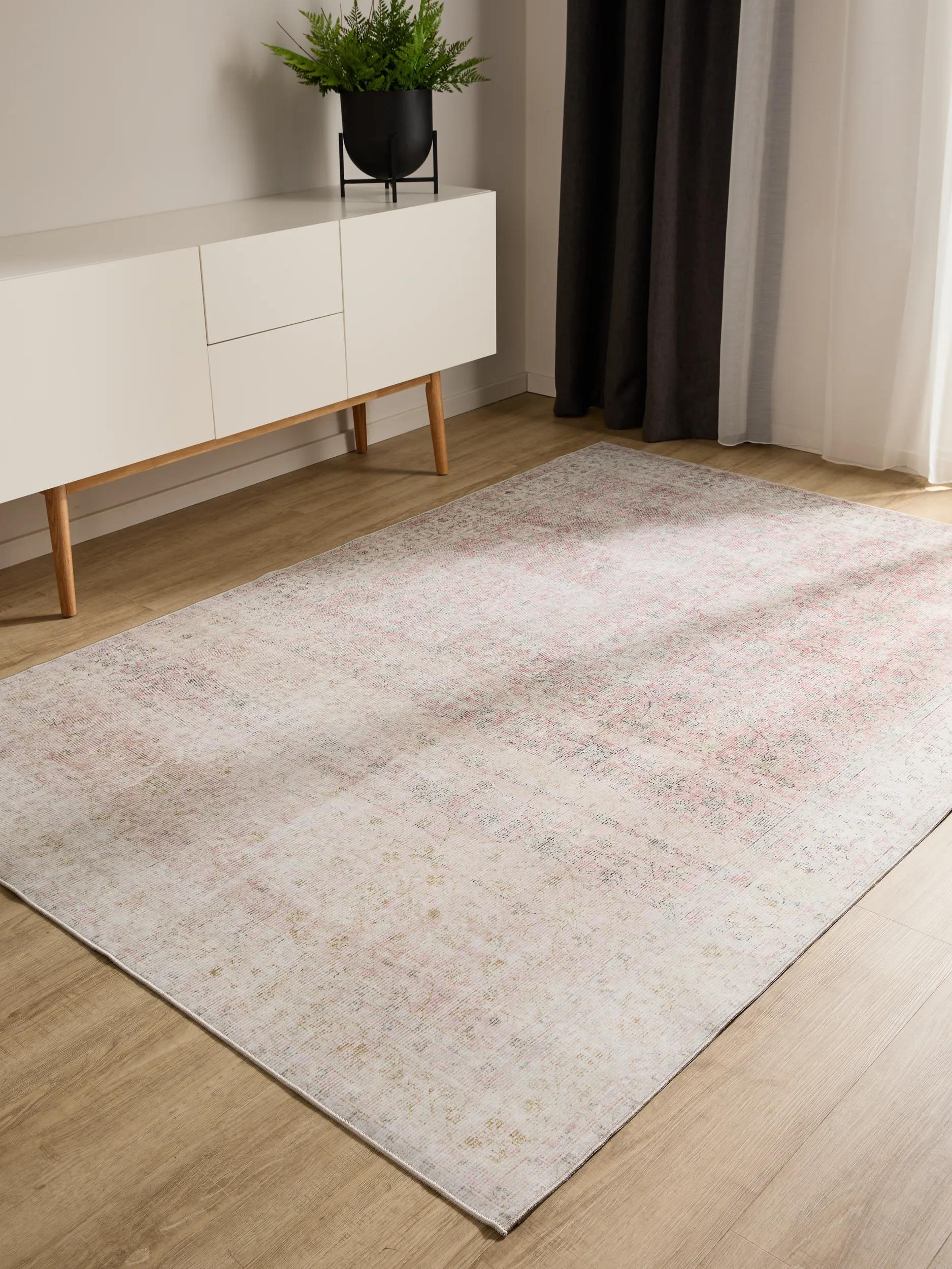 Washable Rug George Beige/Rose