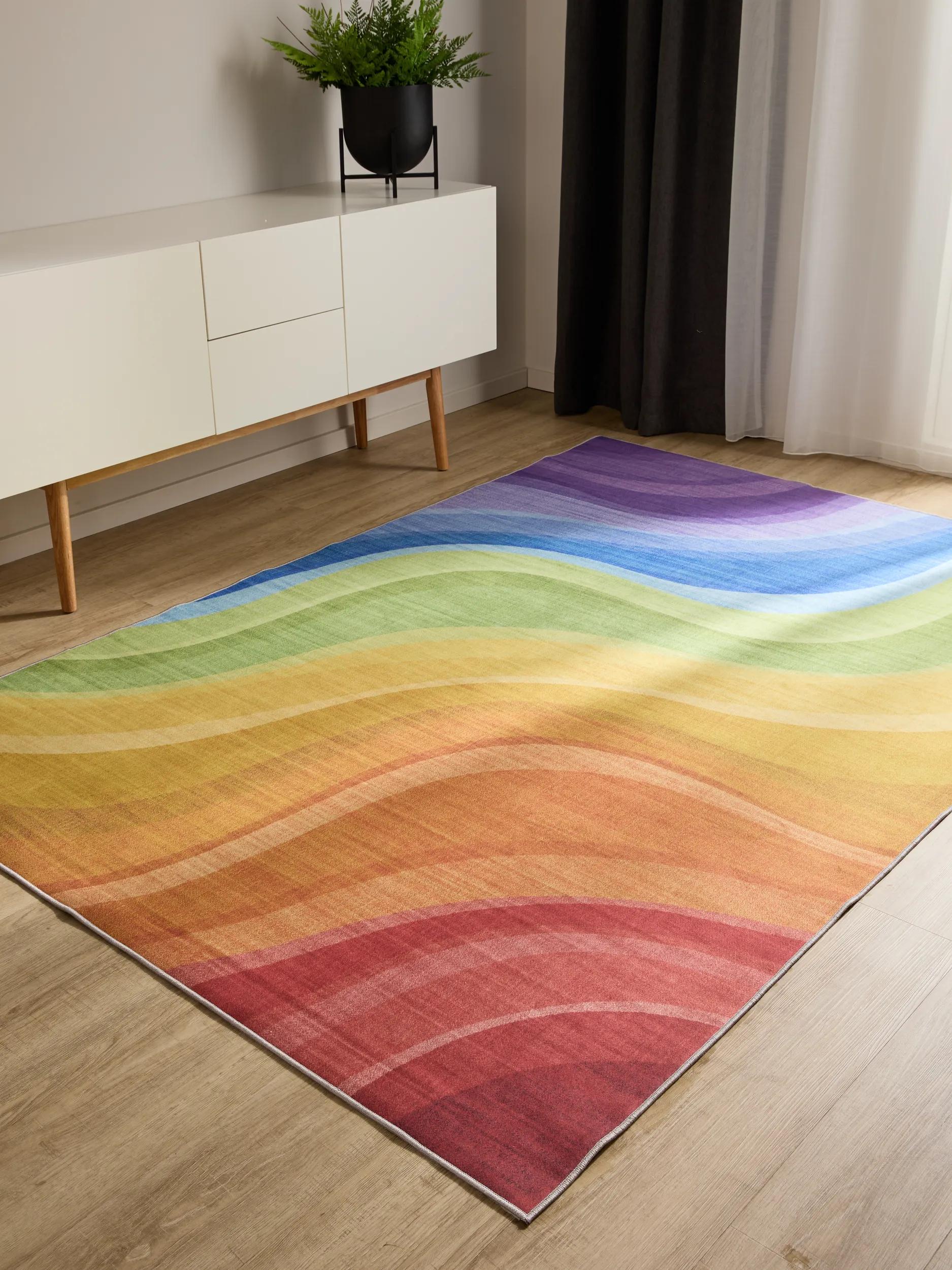 Washable Rug George Multicolour/Purple