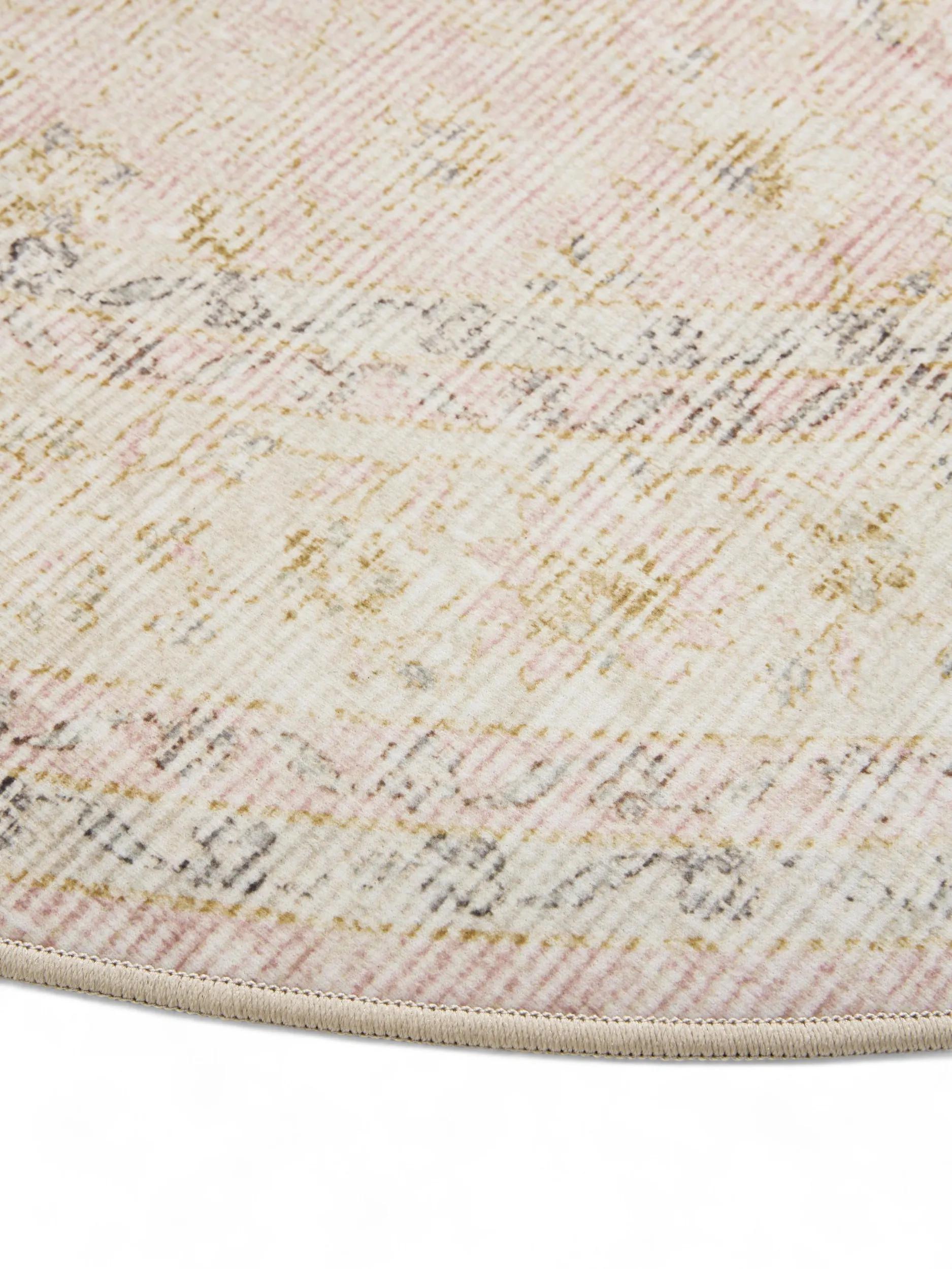 Washable Rug George Beige/Rose