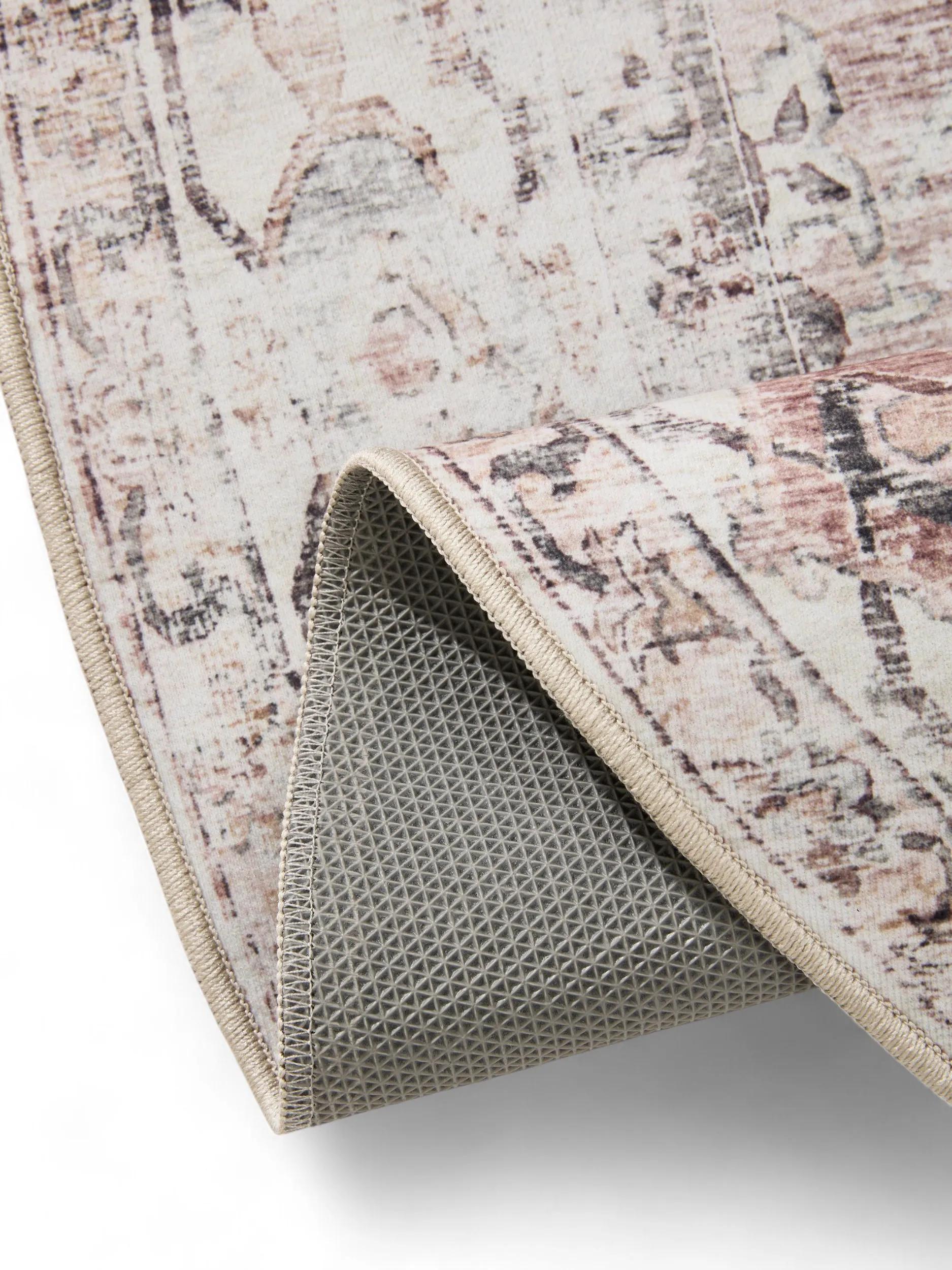 Washable Rug George Cream/Taupe