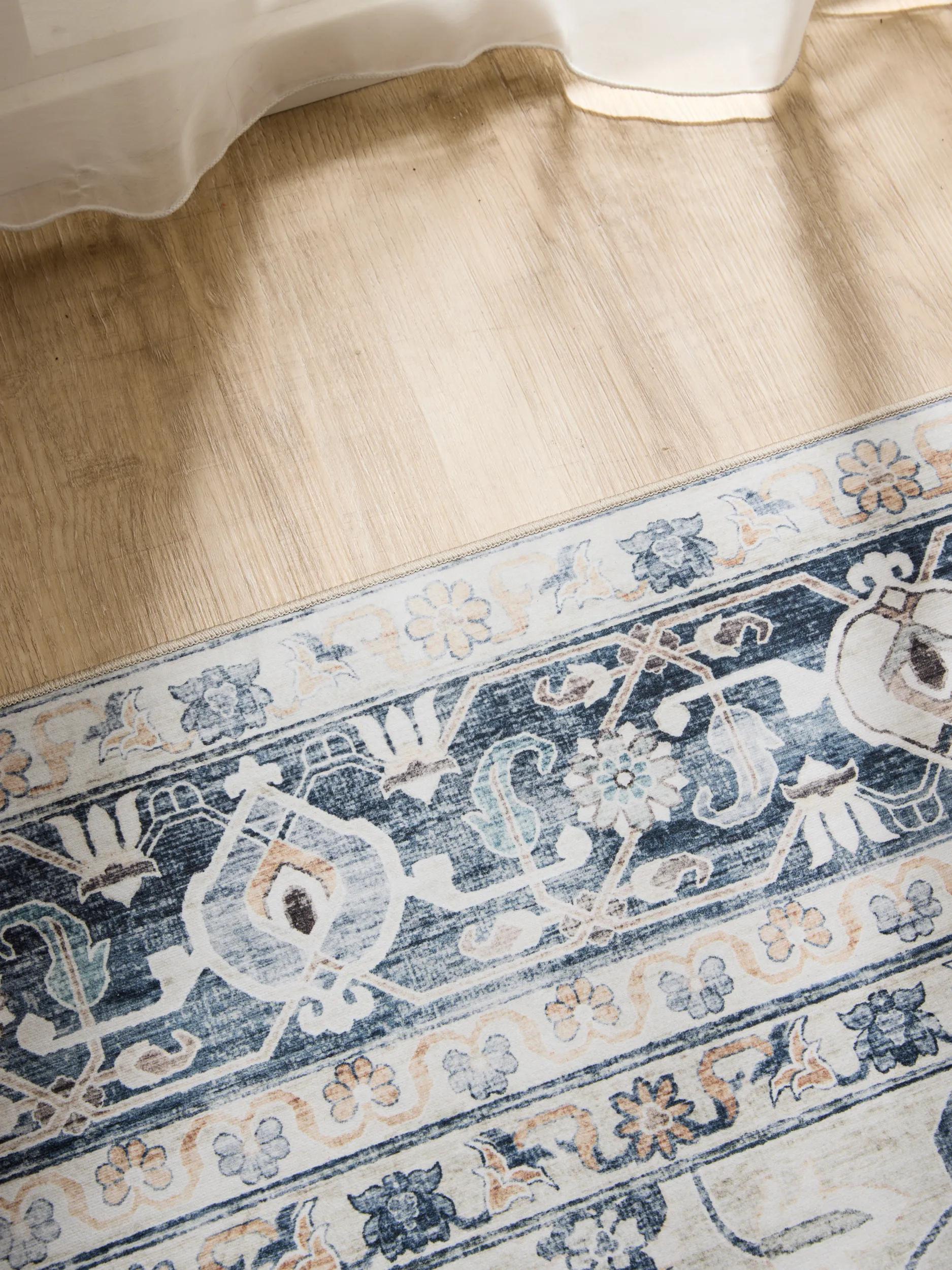 Washable Rug George Cream/Grey