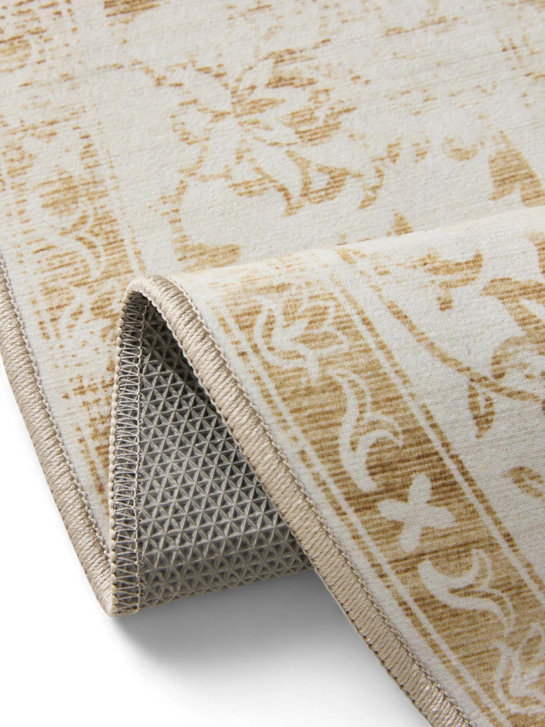 Washable Rug George Cream/Yellow