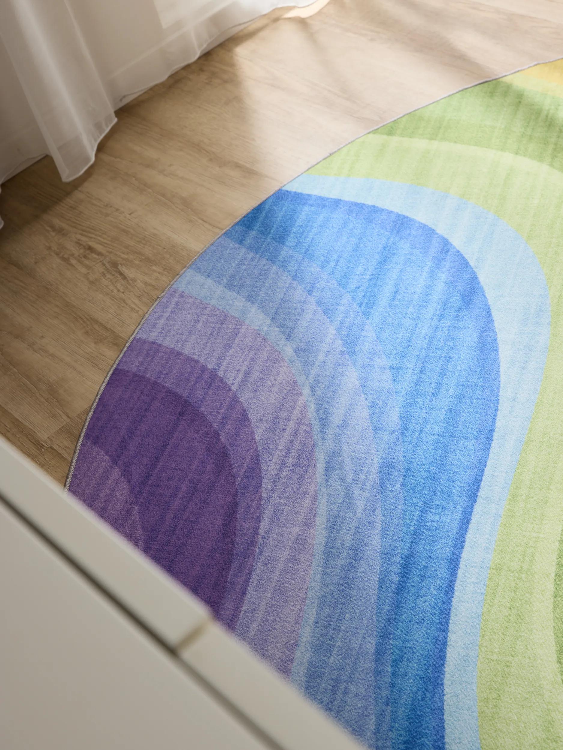 Washable Rug George Multicolour/Purple