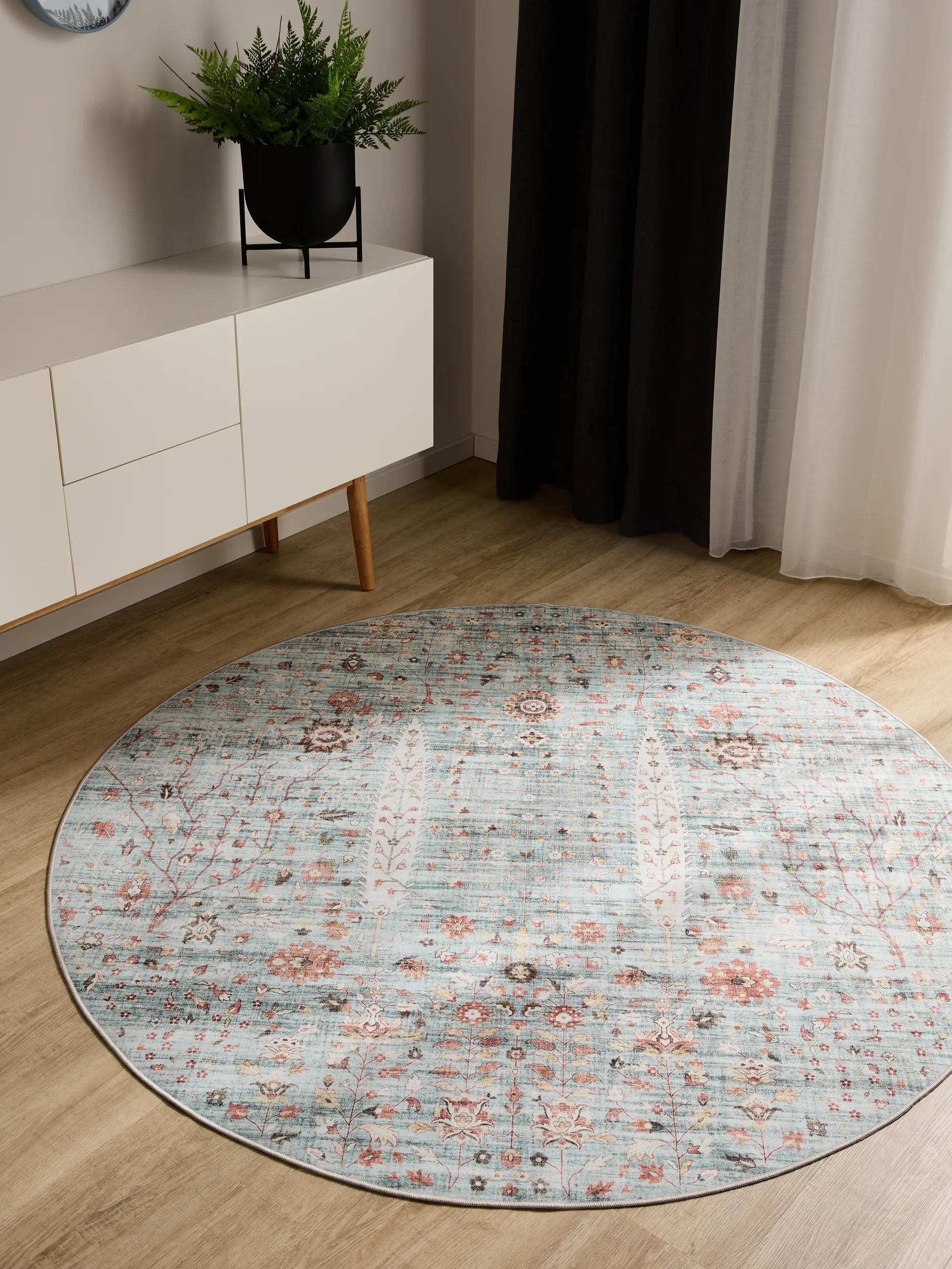 Washable Rug George Turquoise