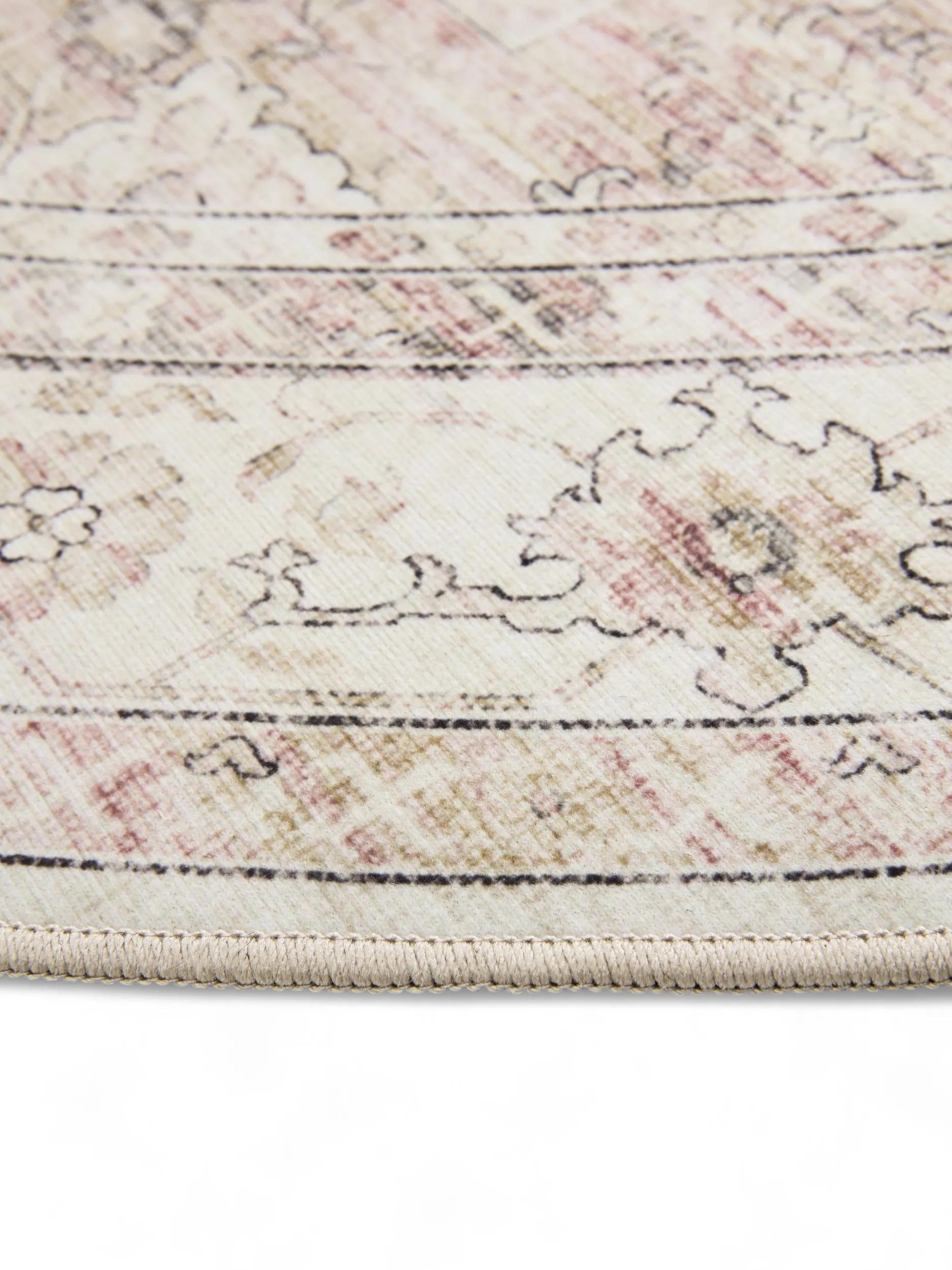 Washable Rug George Rose/Beige