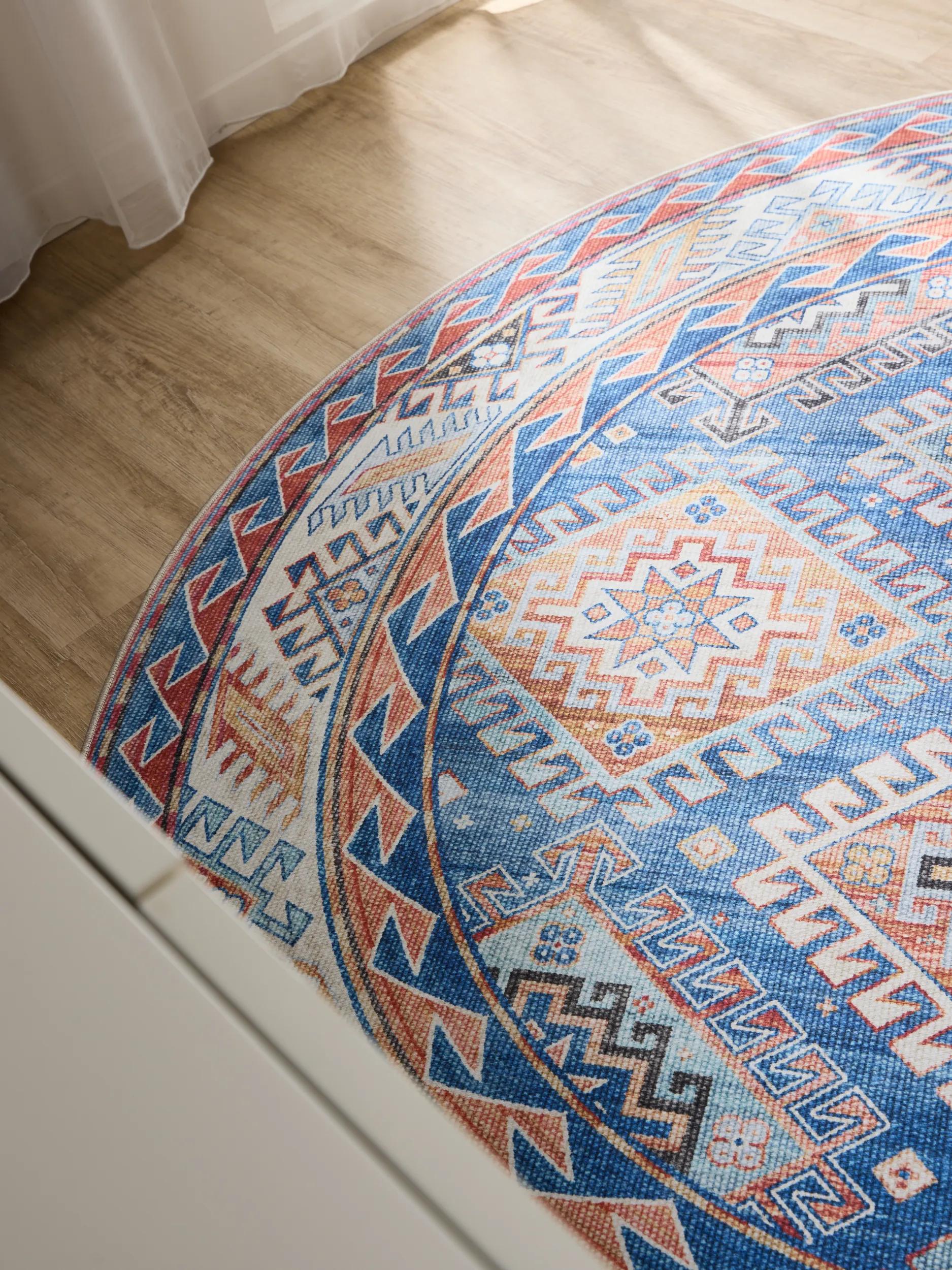 Washable Rug George Blue