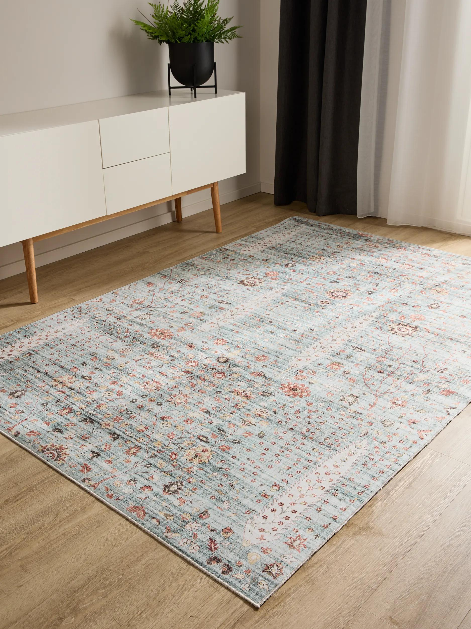 Washable Rug George Turquoise