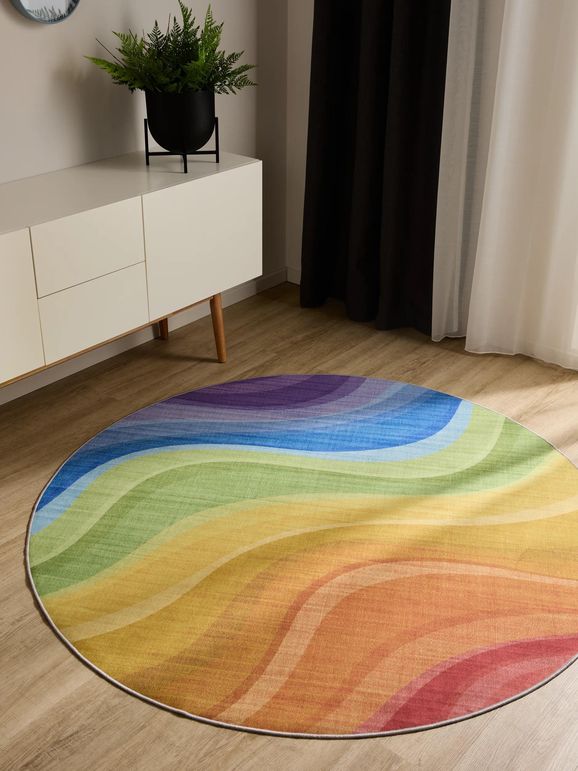 Washable Rug George Multicolour/Purple