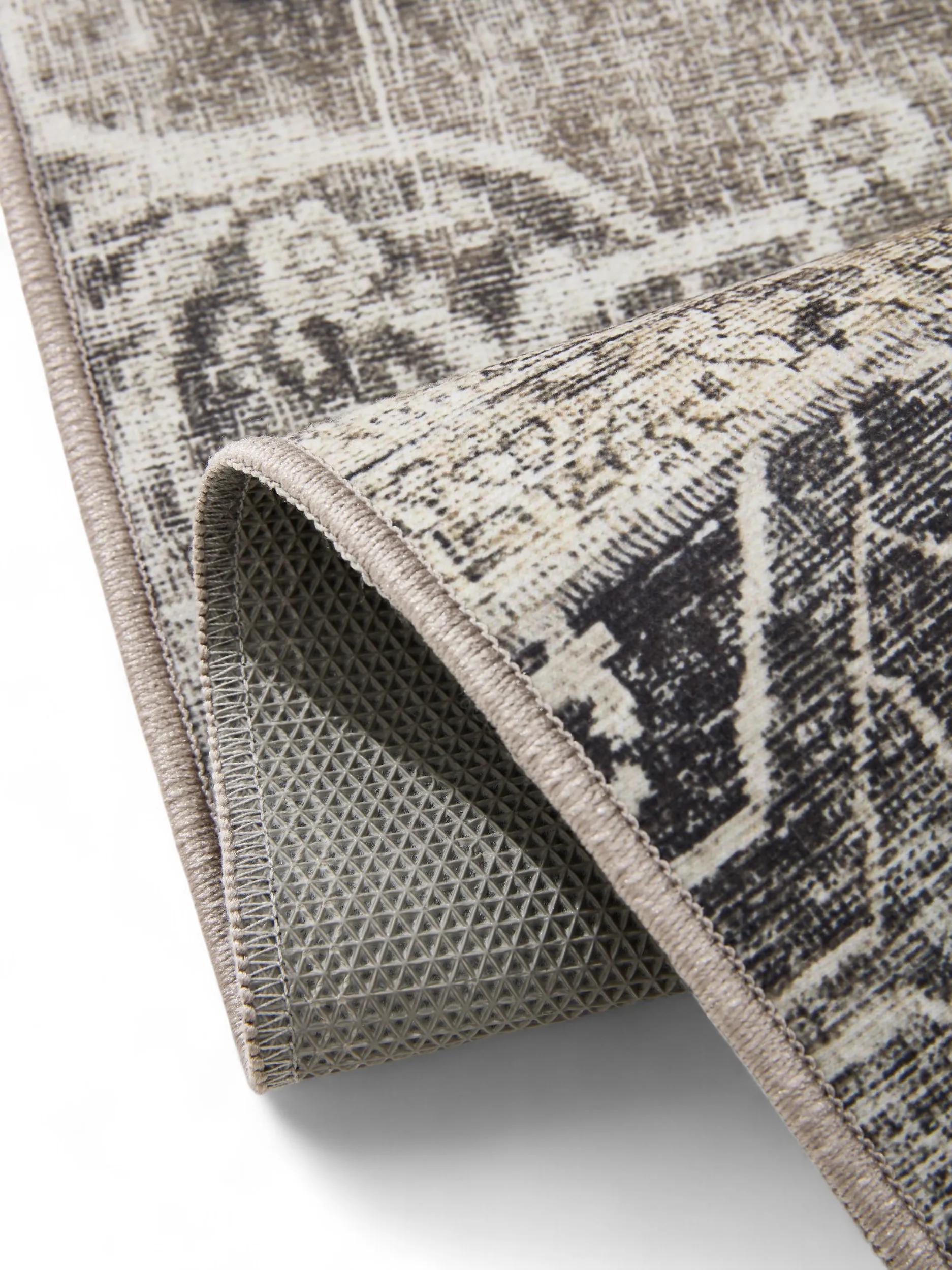 Washable Rug George Grey