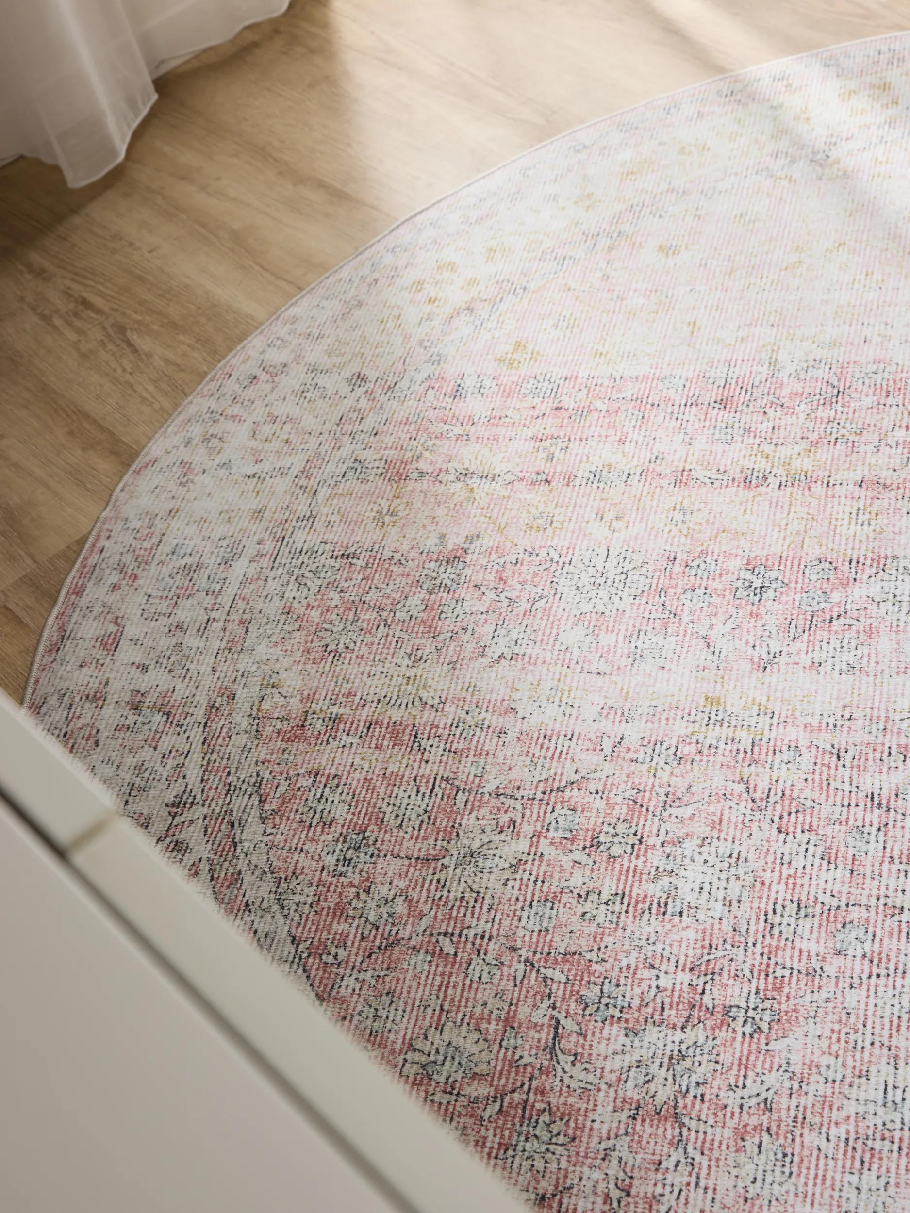 Washable Rug George Beige/Rose
