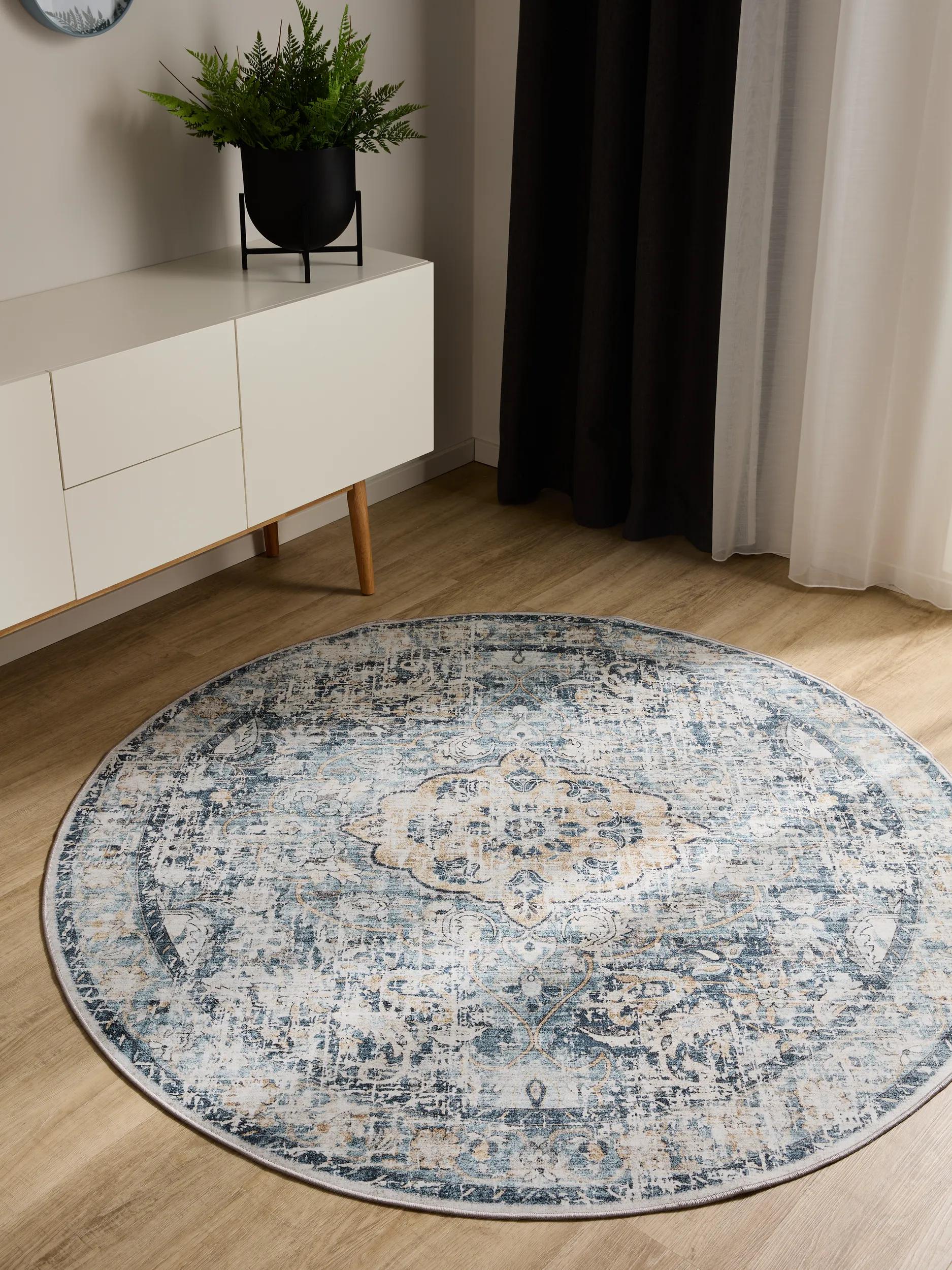 Washable Rug George Blue