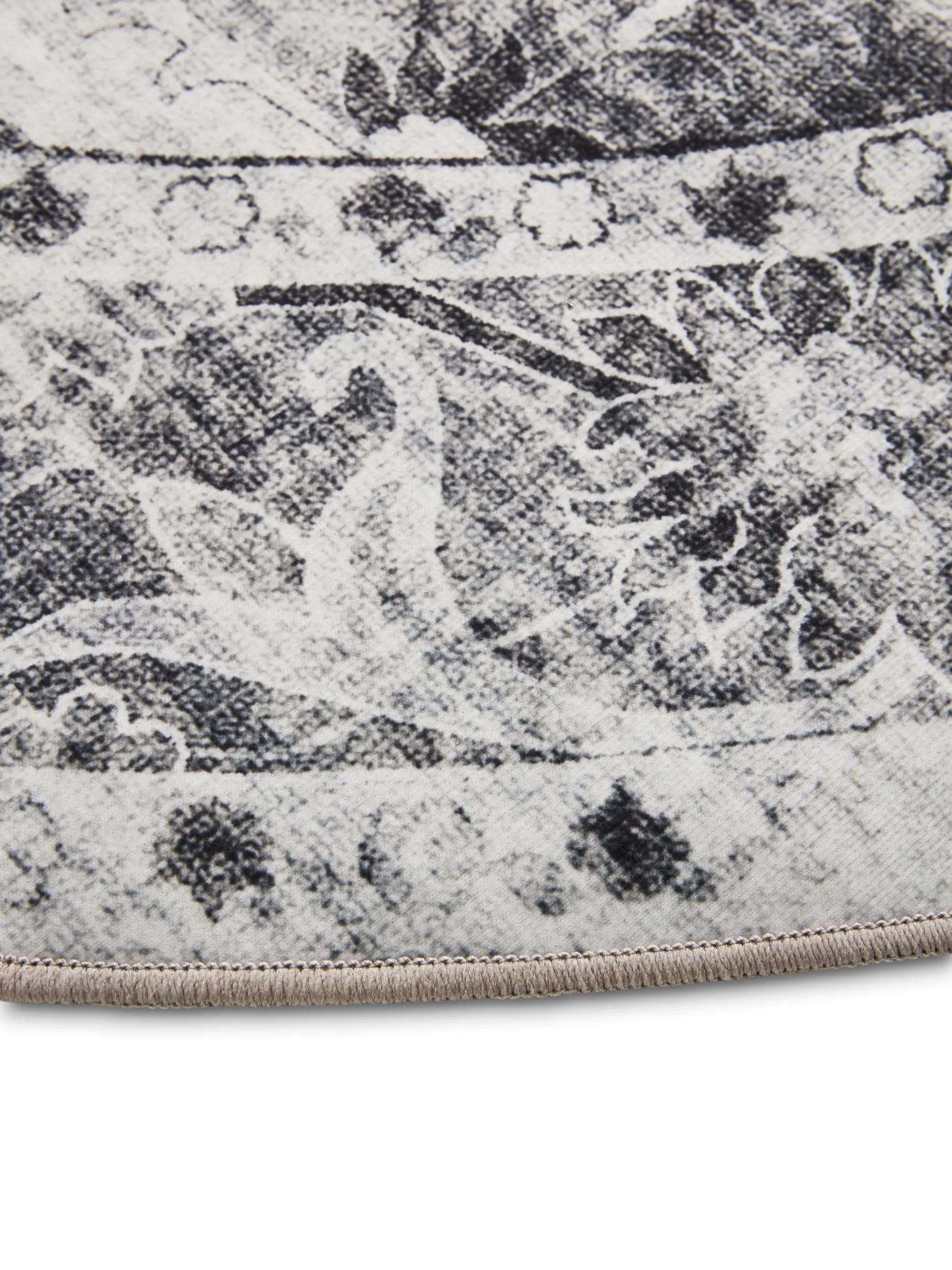 Washable Rug George Charcoal