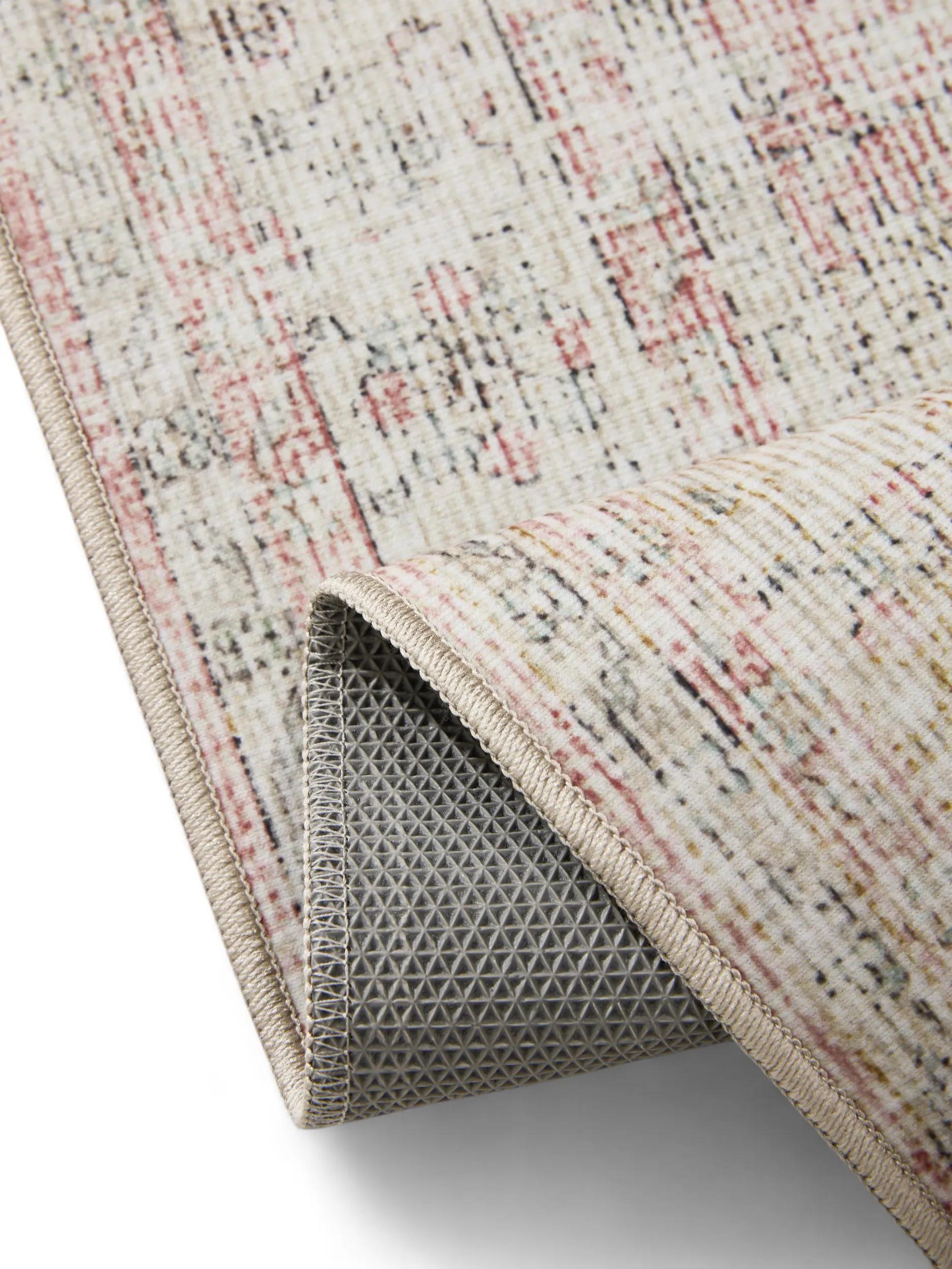 Washable Rug George Beige/Rose