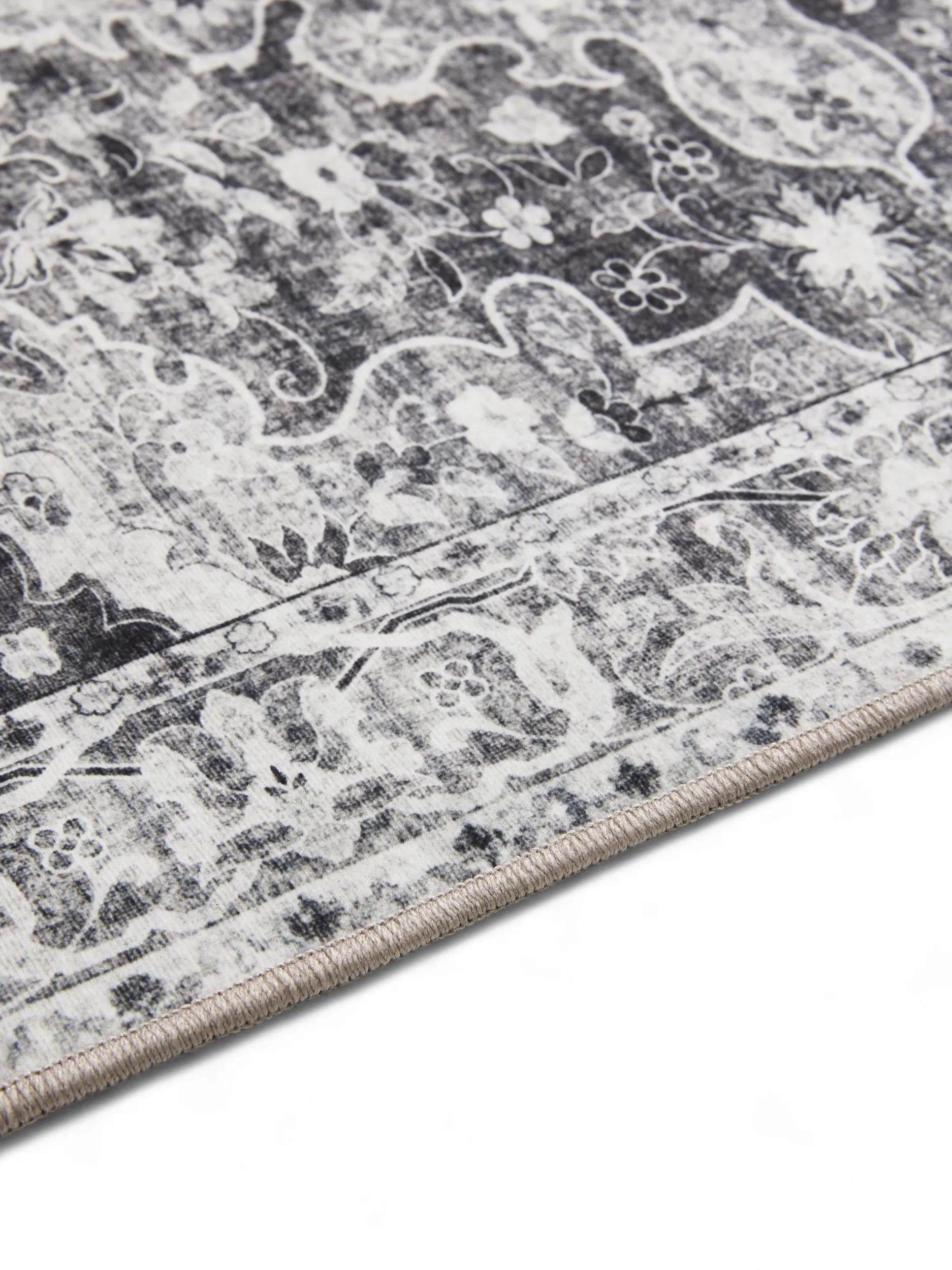 Washable Rug George Charcoal