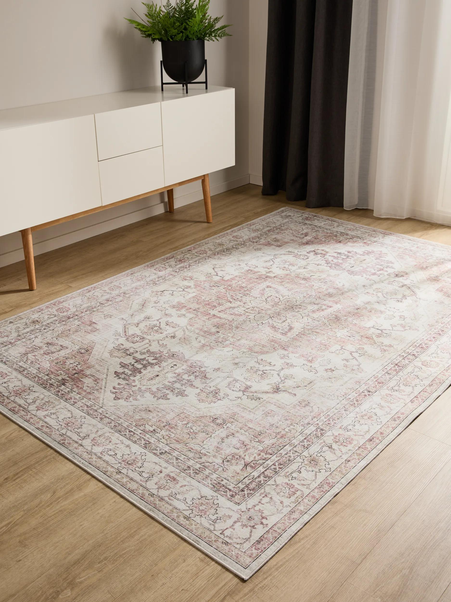 Washable Rug George Rose/Beige