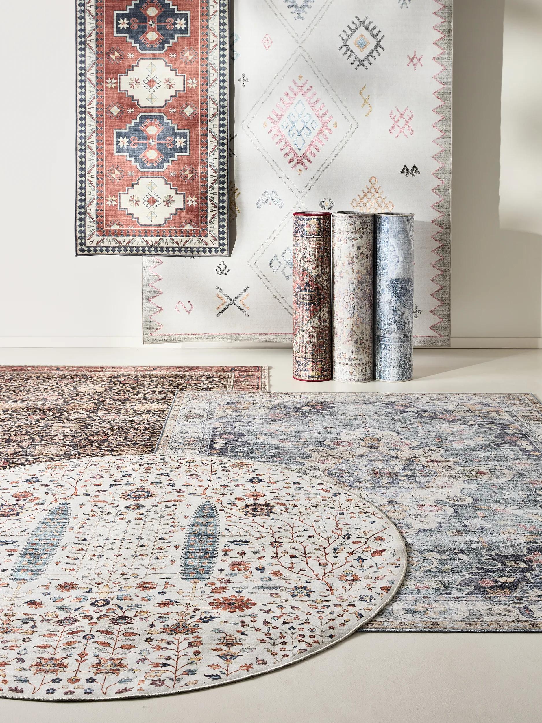 Washable Rug George Cream/Yellow