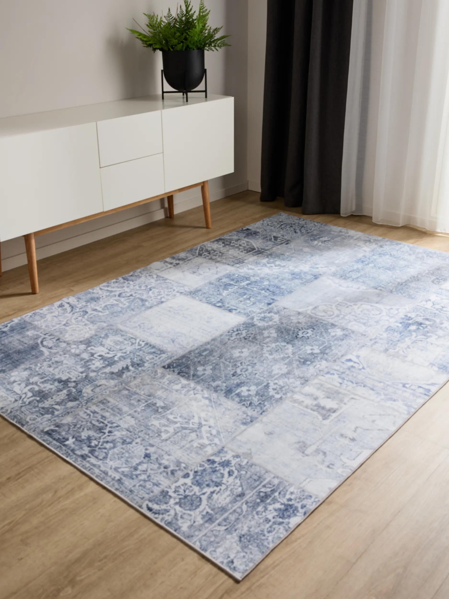 Washable Rug George Blue