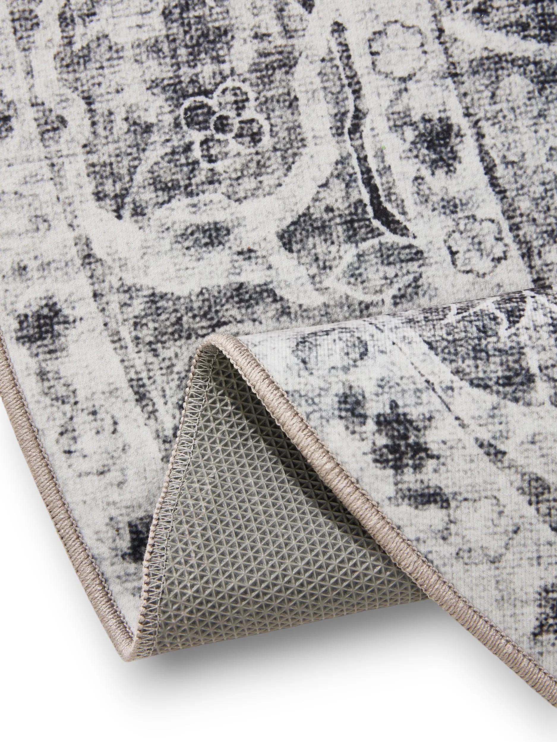 Washable Rug George Charcoal