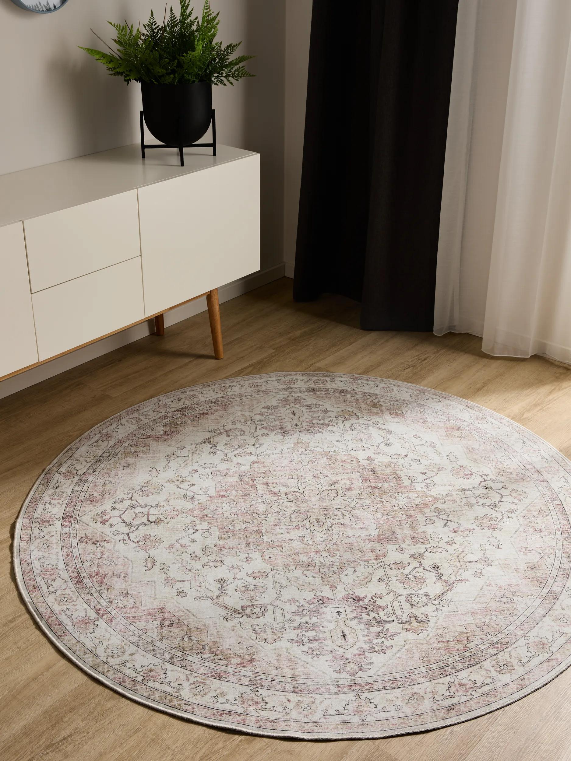 Washable Rug George Rose/Beige
