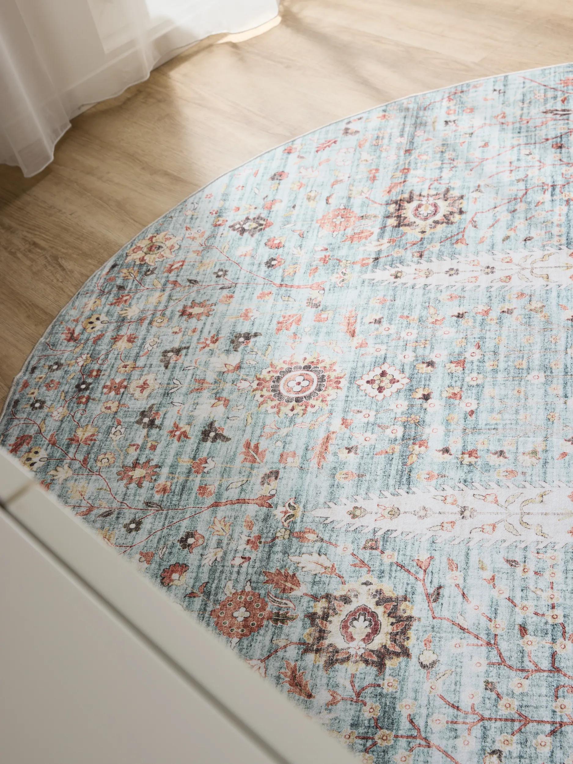 Washable Rug George Turquoise