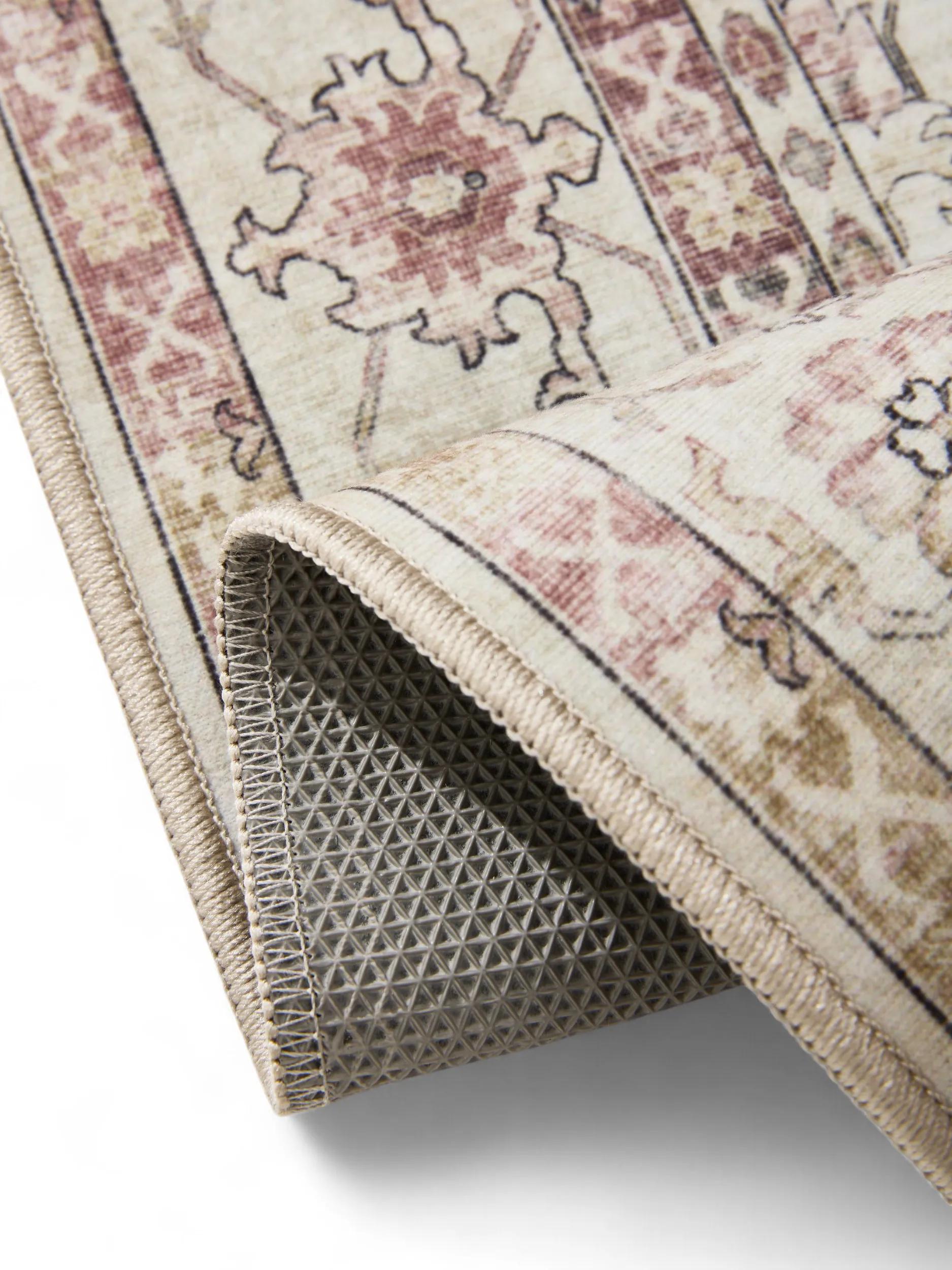 Washable Rug George Rose/Beige