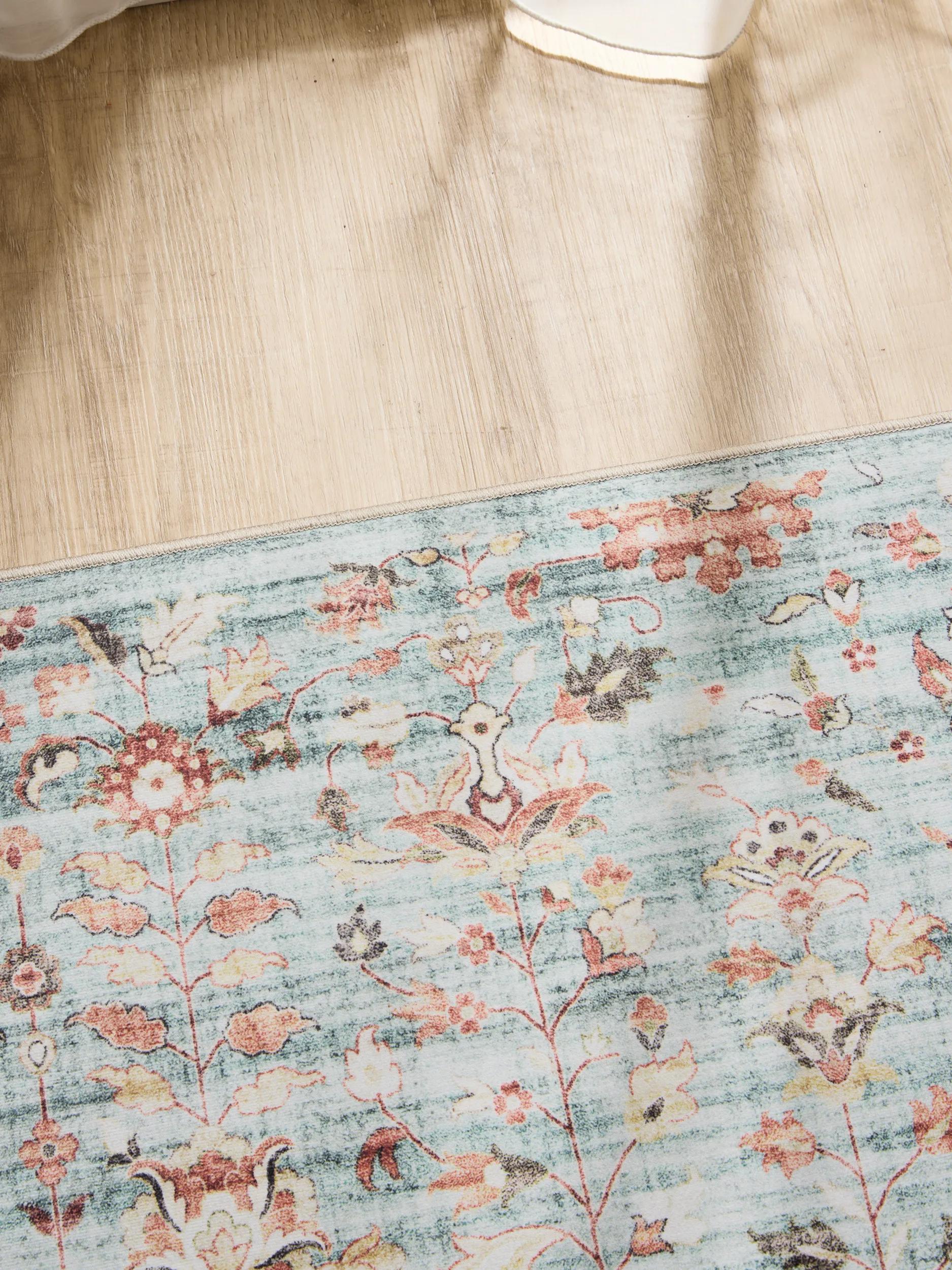 Washable Rug George Turquoise