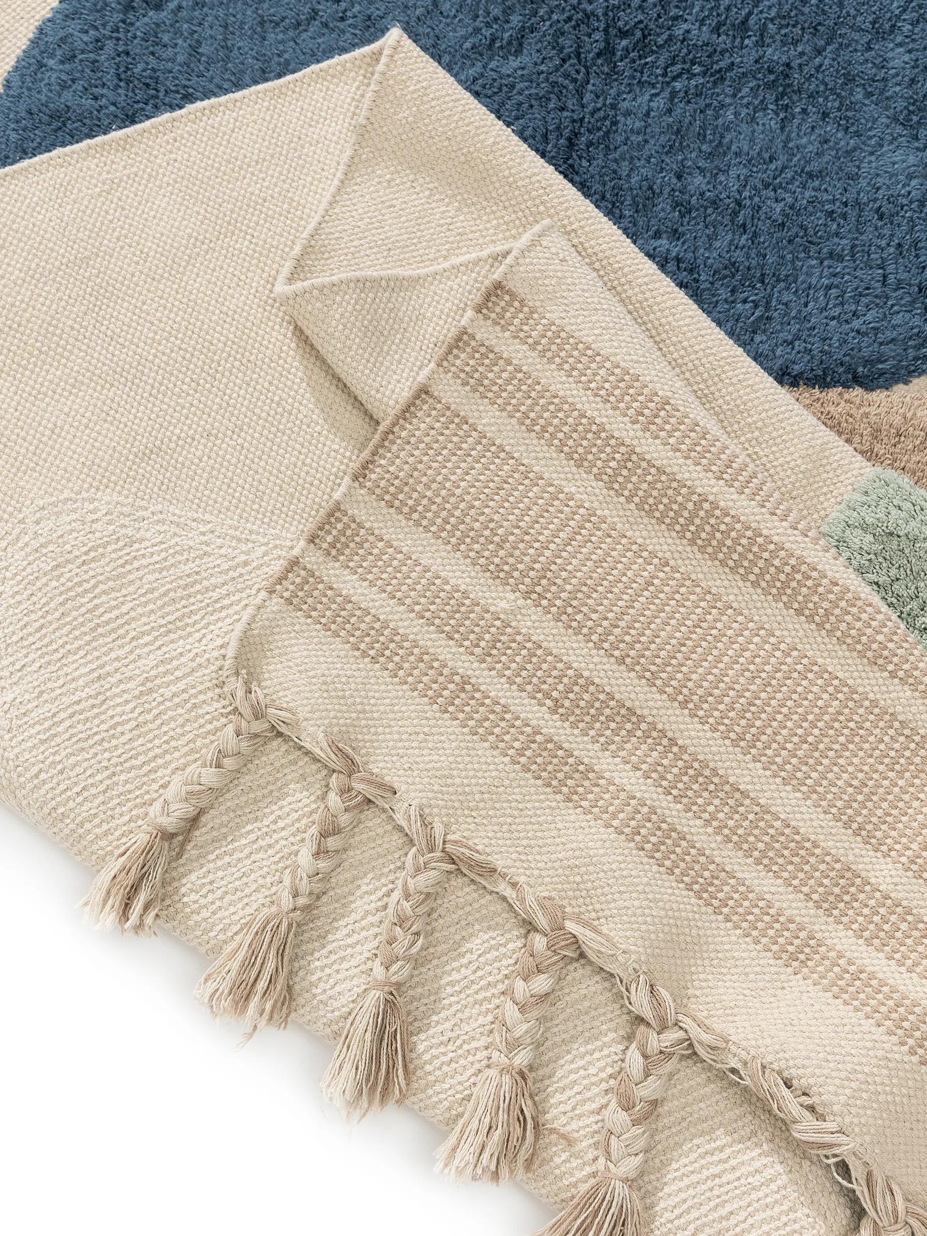 Cotton Rug Gibson Blue