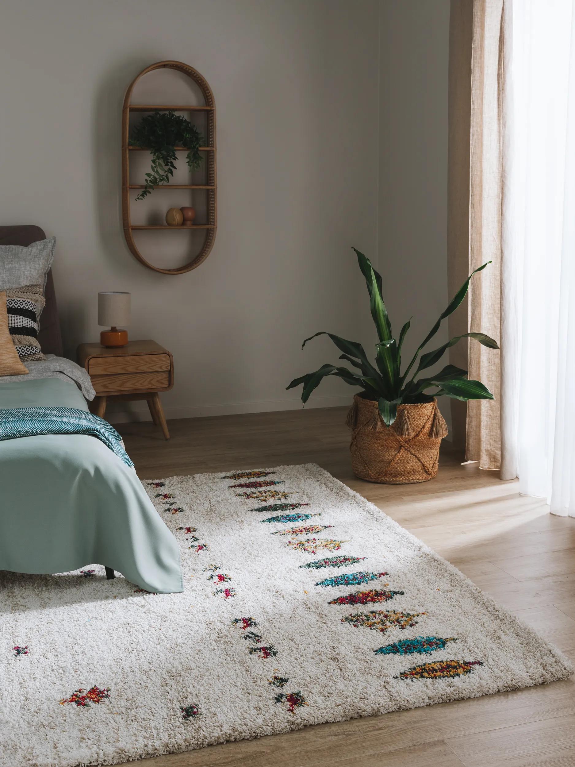 Shaggy rug Gobi Beige