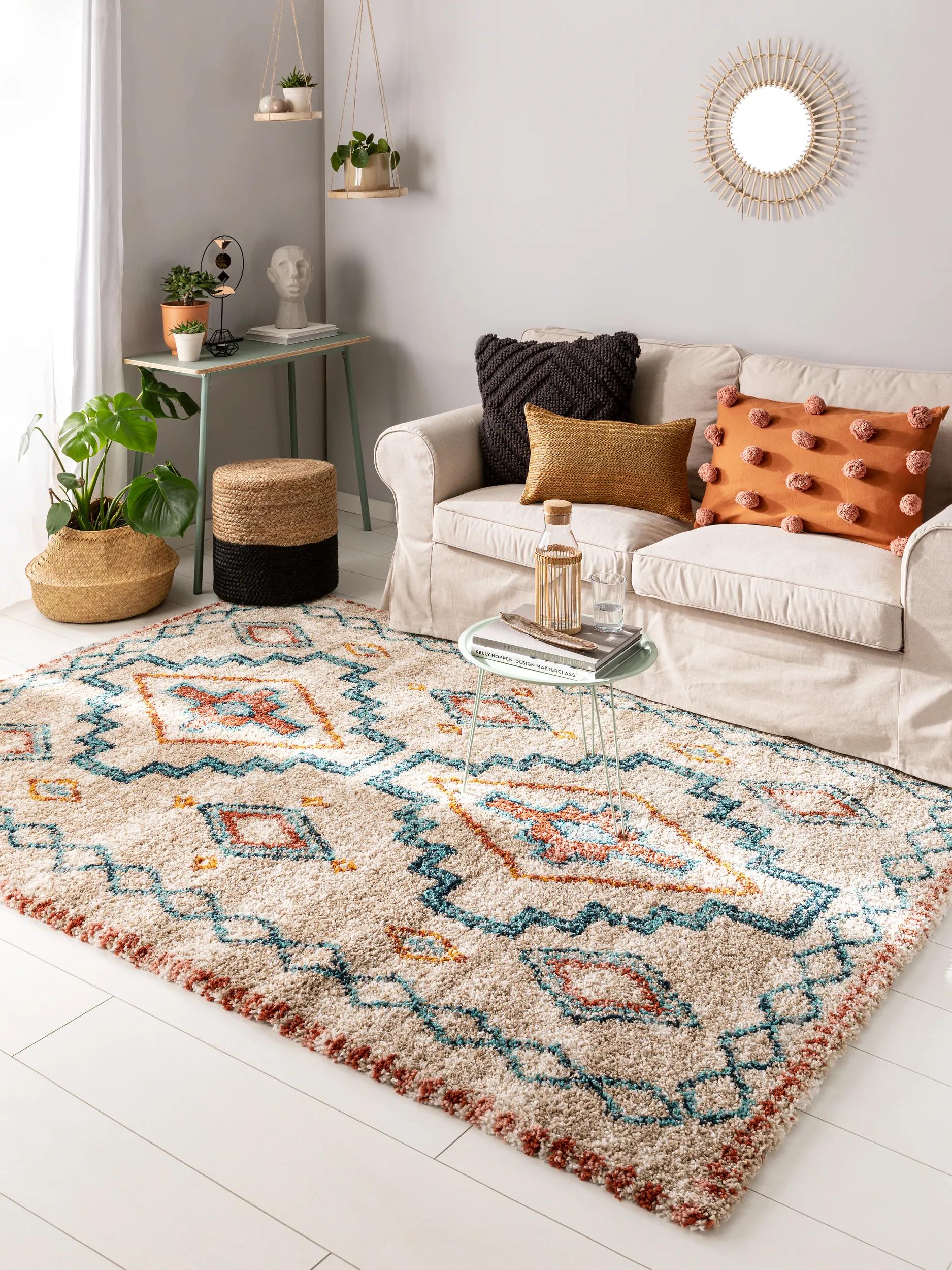 Shaggy rug Gobi Multicolour