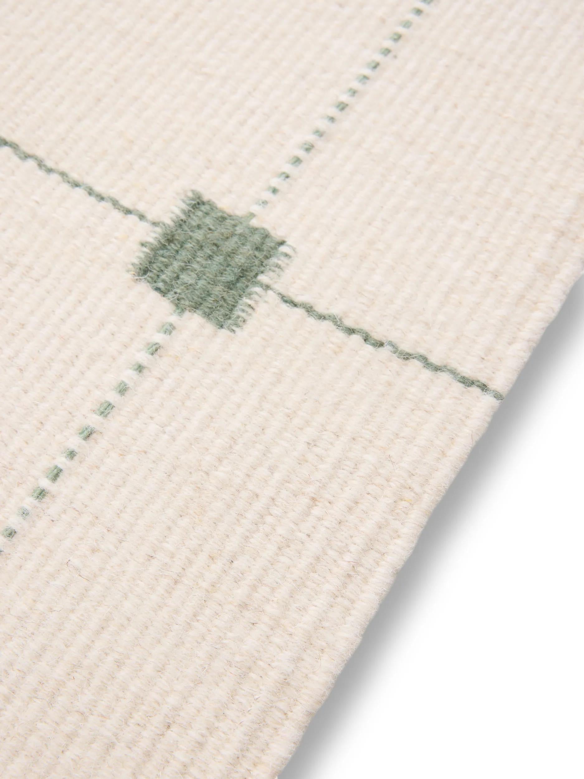 Wool Runner Grady Cream/Green