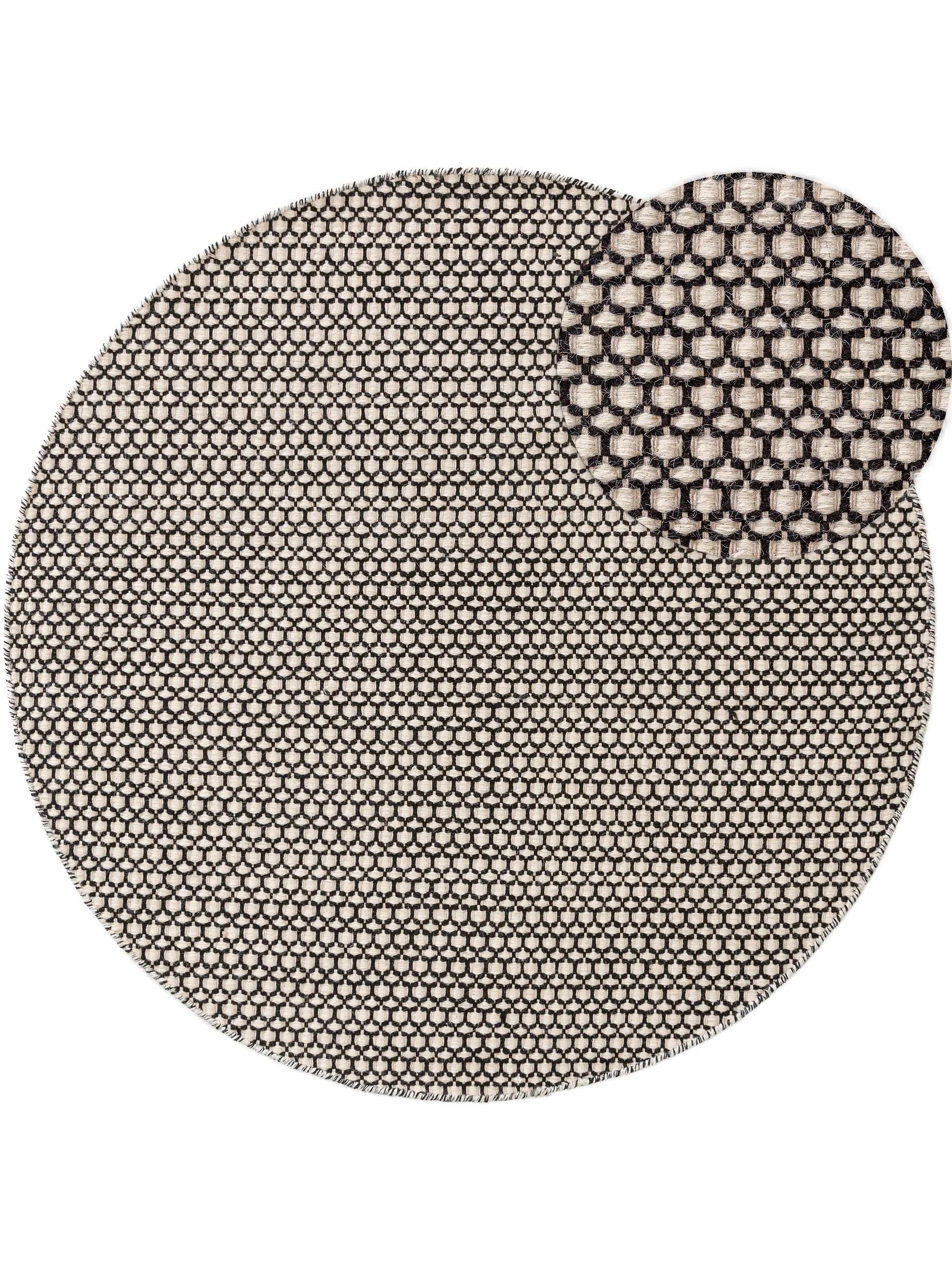 Wool Rug Hector Beige/Black