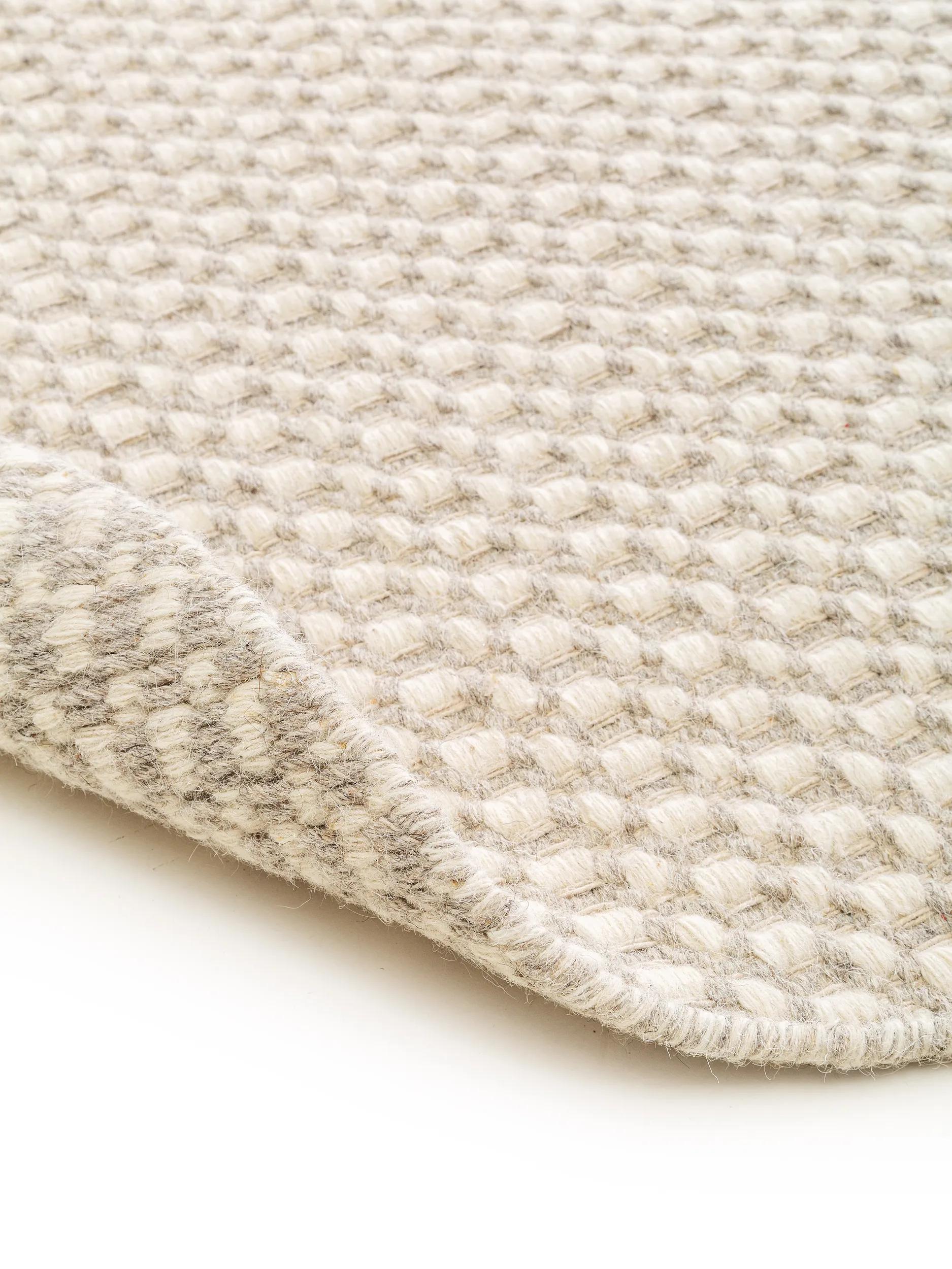 Round Wool Rug Hector Beige