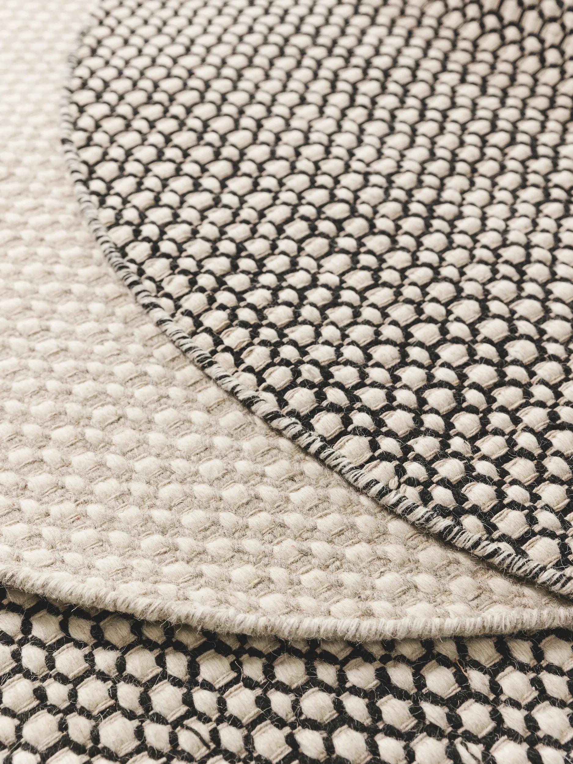 Round Wool Rug Hector Beige