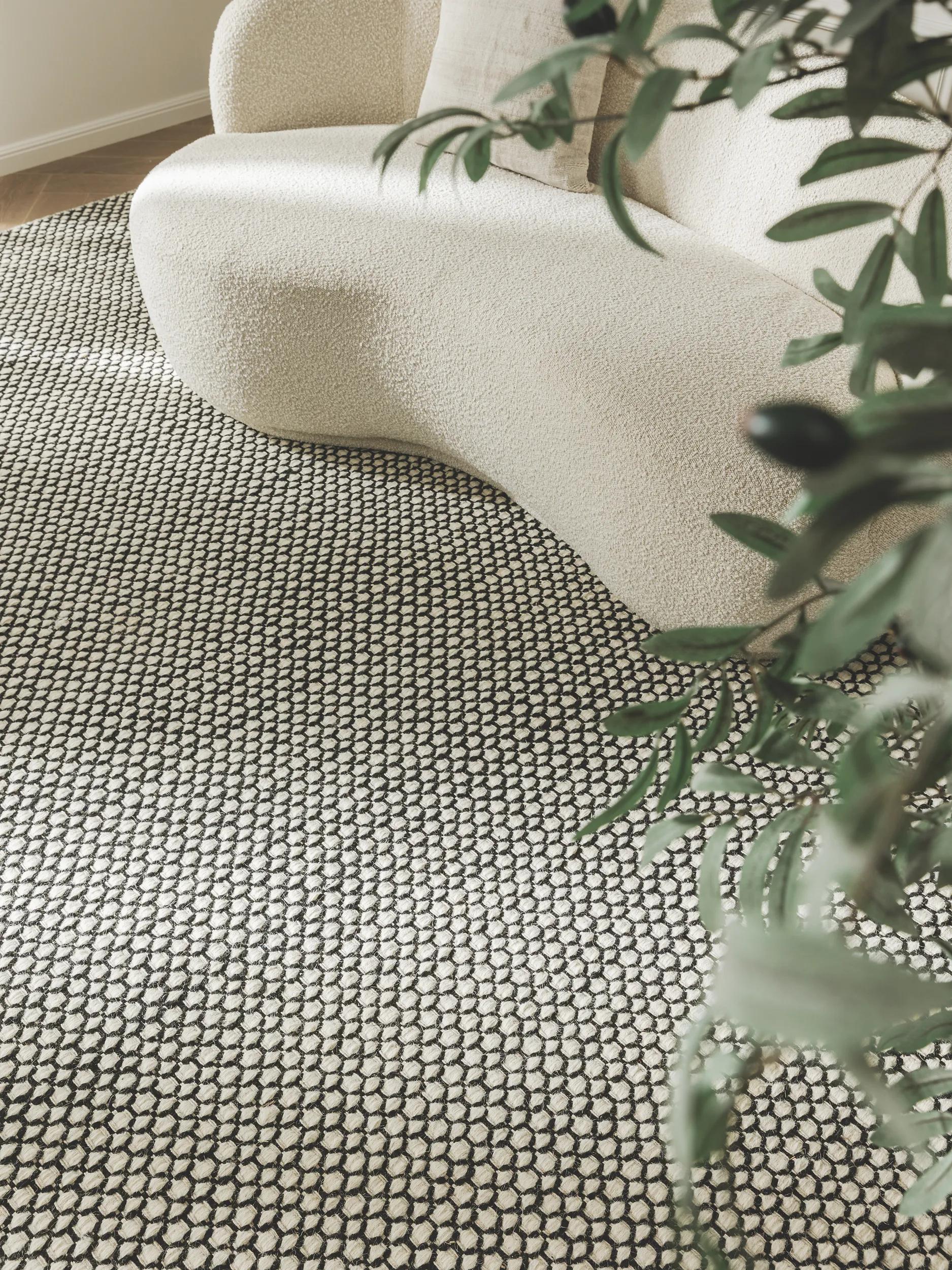 Wool Rug Hector Beige/Black