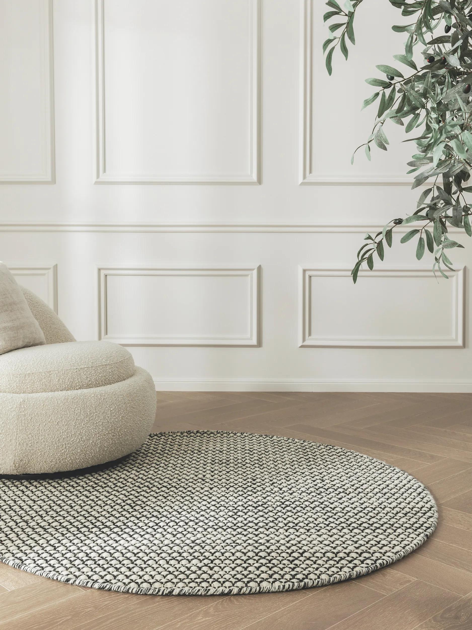 Wool Rug Hector Beige/Black