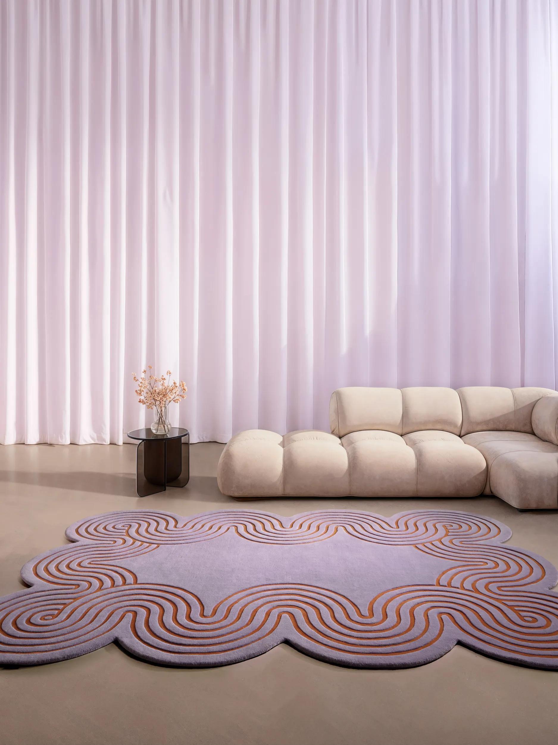 Wool Rug Helix Purple