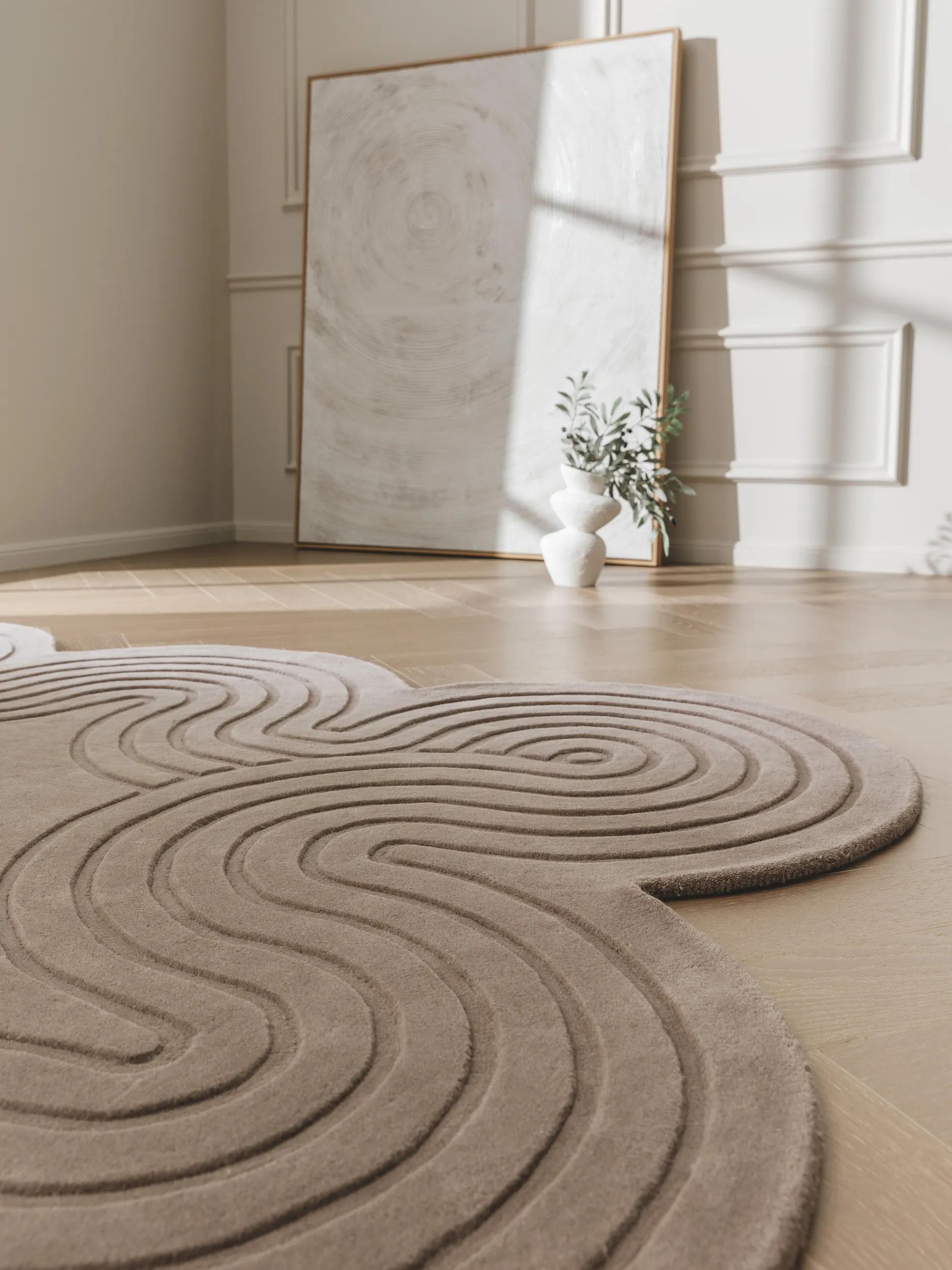 Wool Rug Helix Taupe