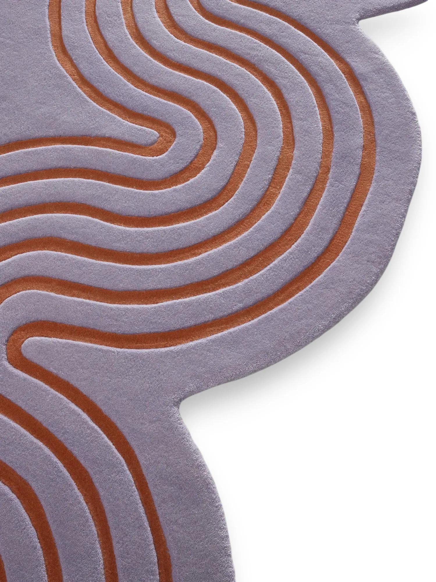 Wool Rug Helix Purple