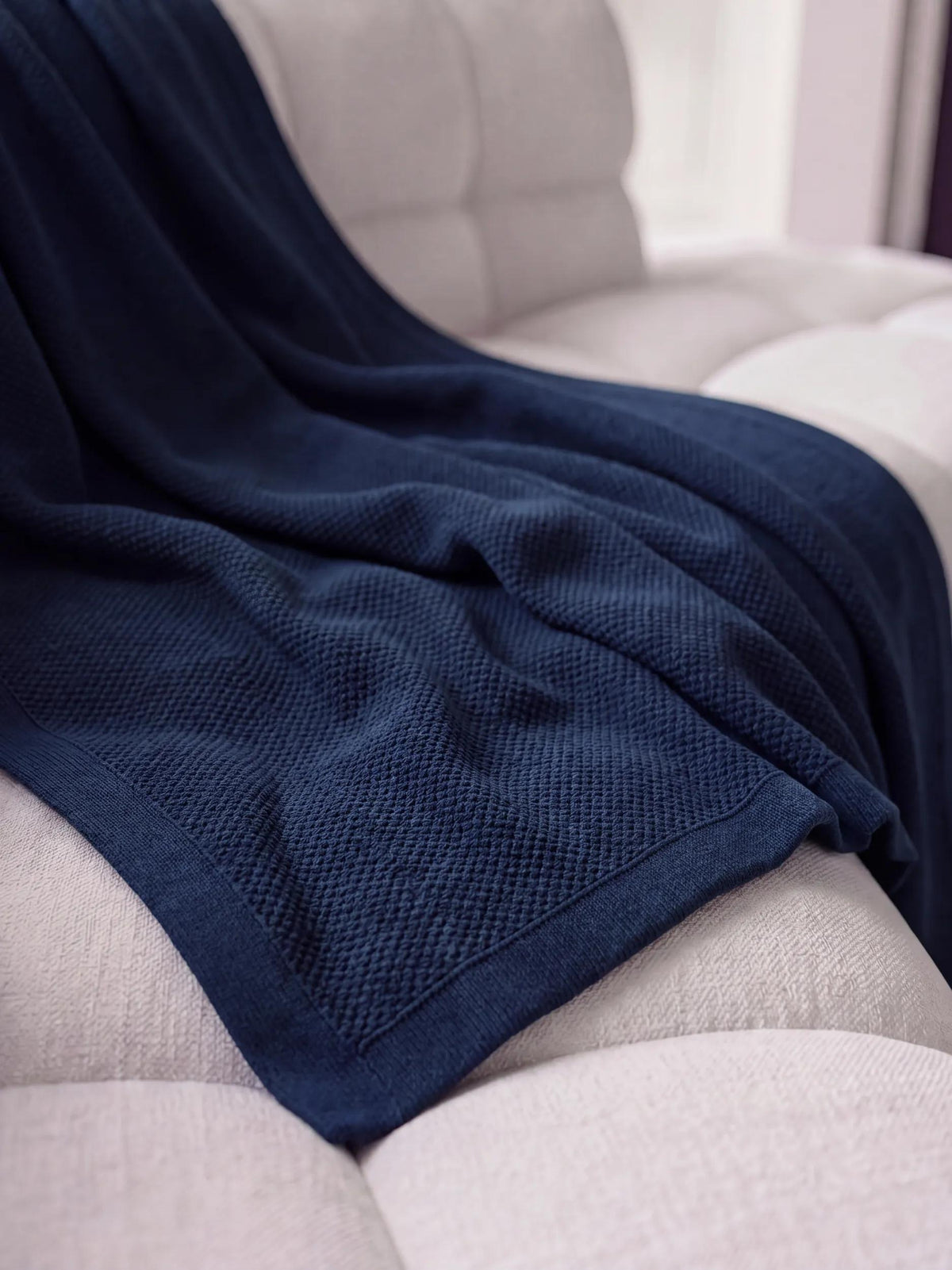 Cotton Blanket Helma Blue