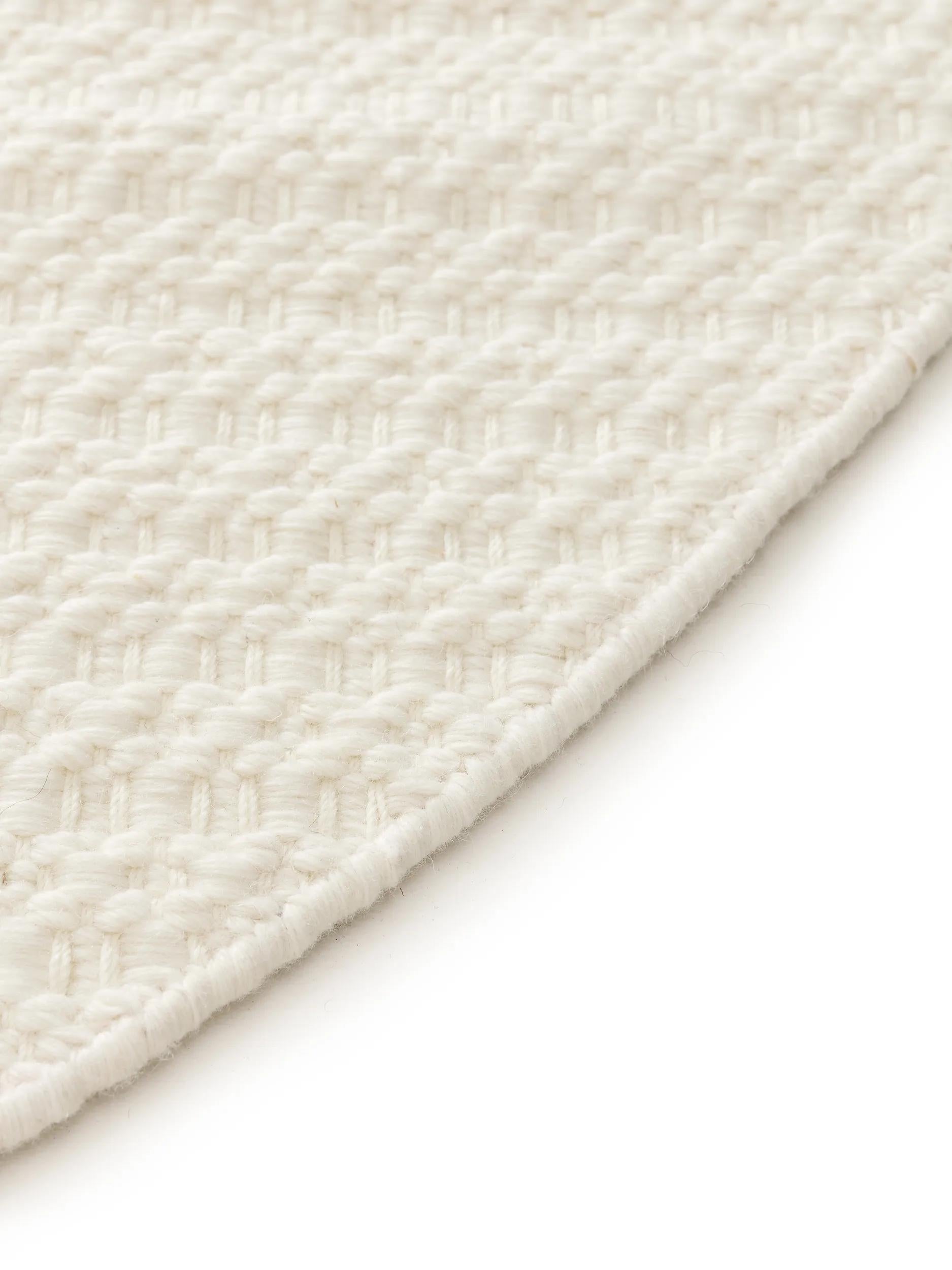 Round Wool Rug Hera Cream