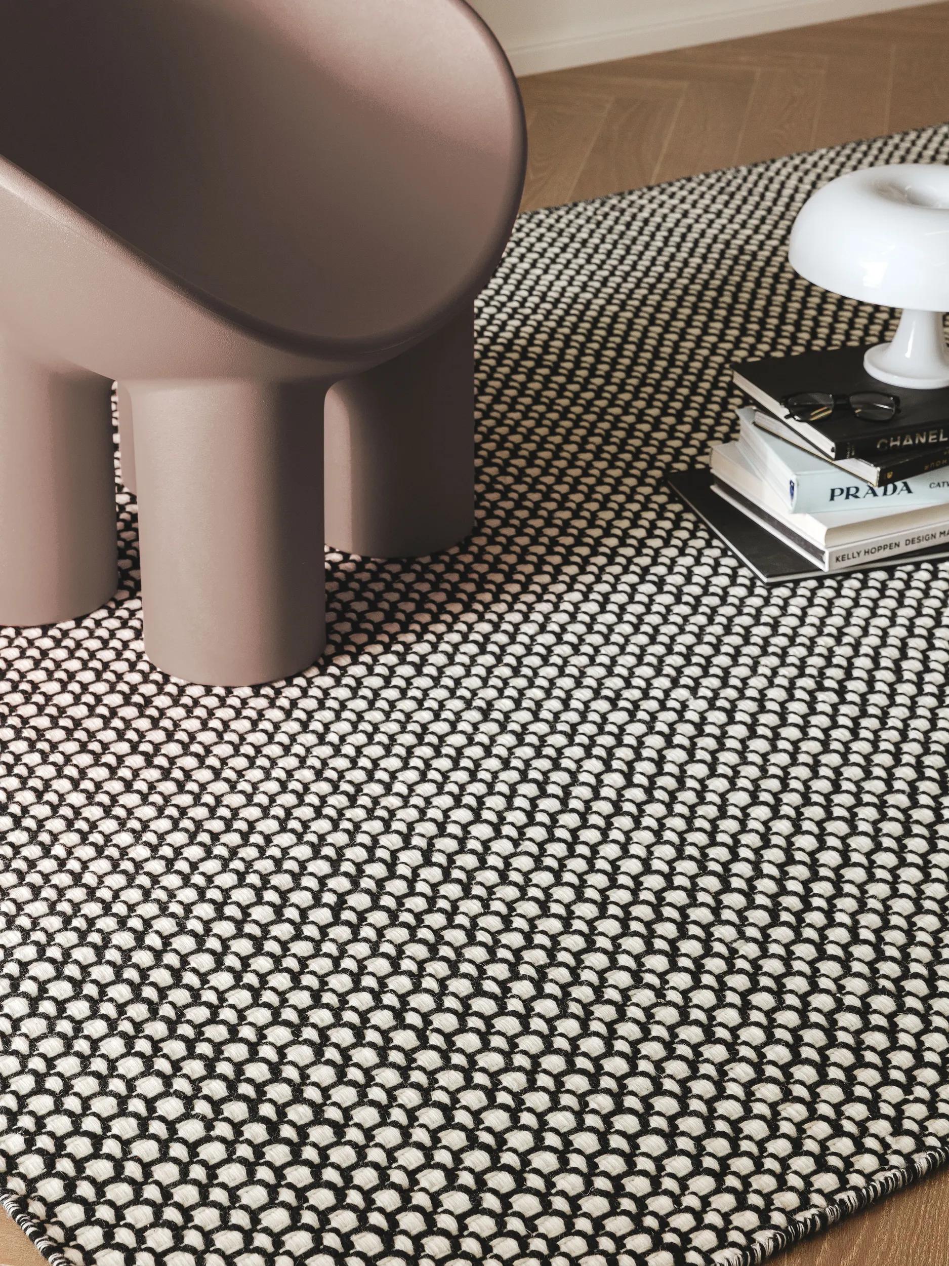 Wool Rug Hera Beige/Black