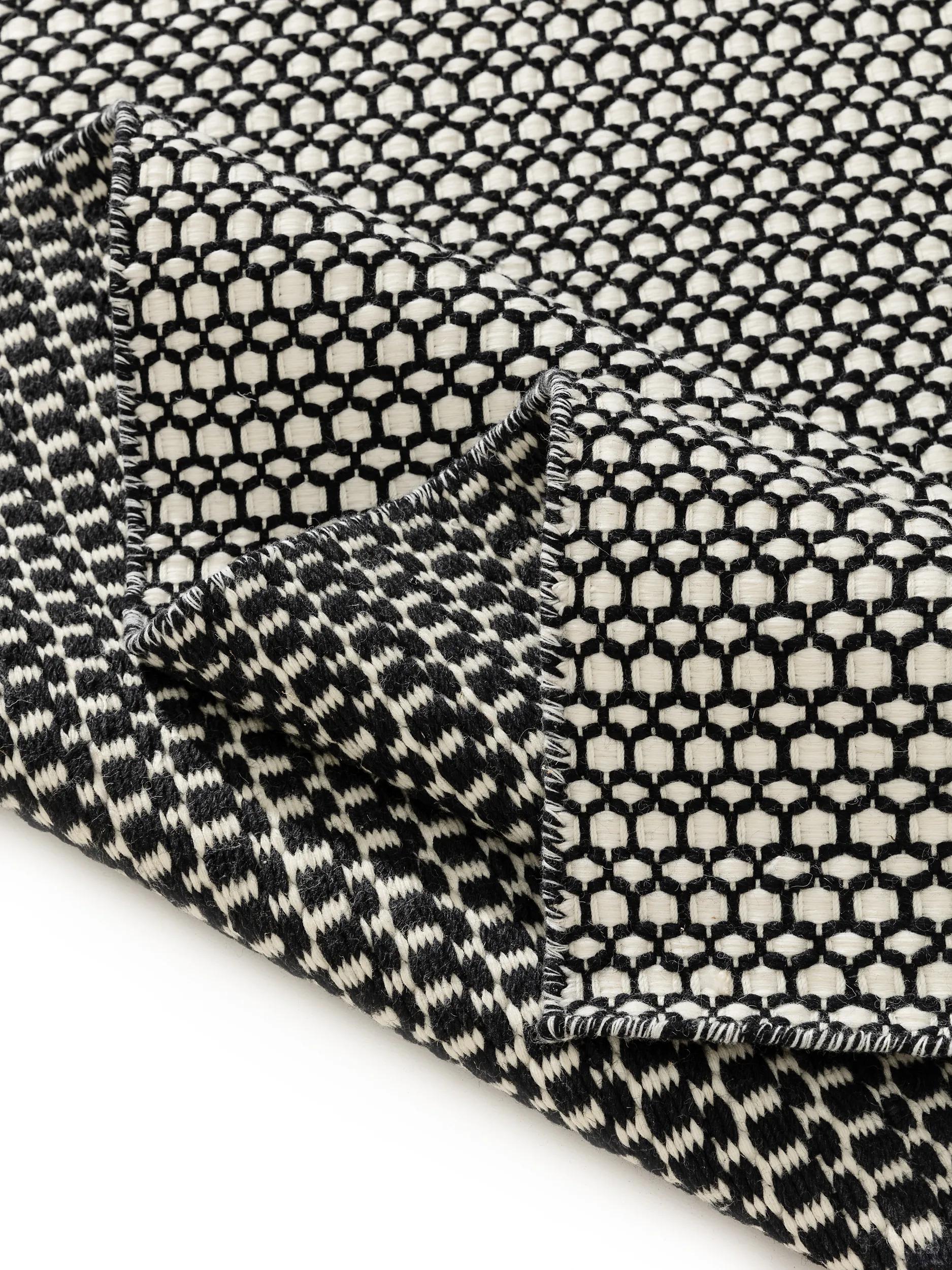 Wool Rug Hera Beige/Black