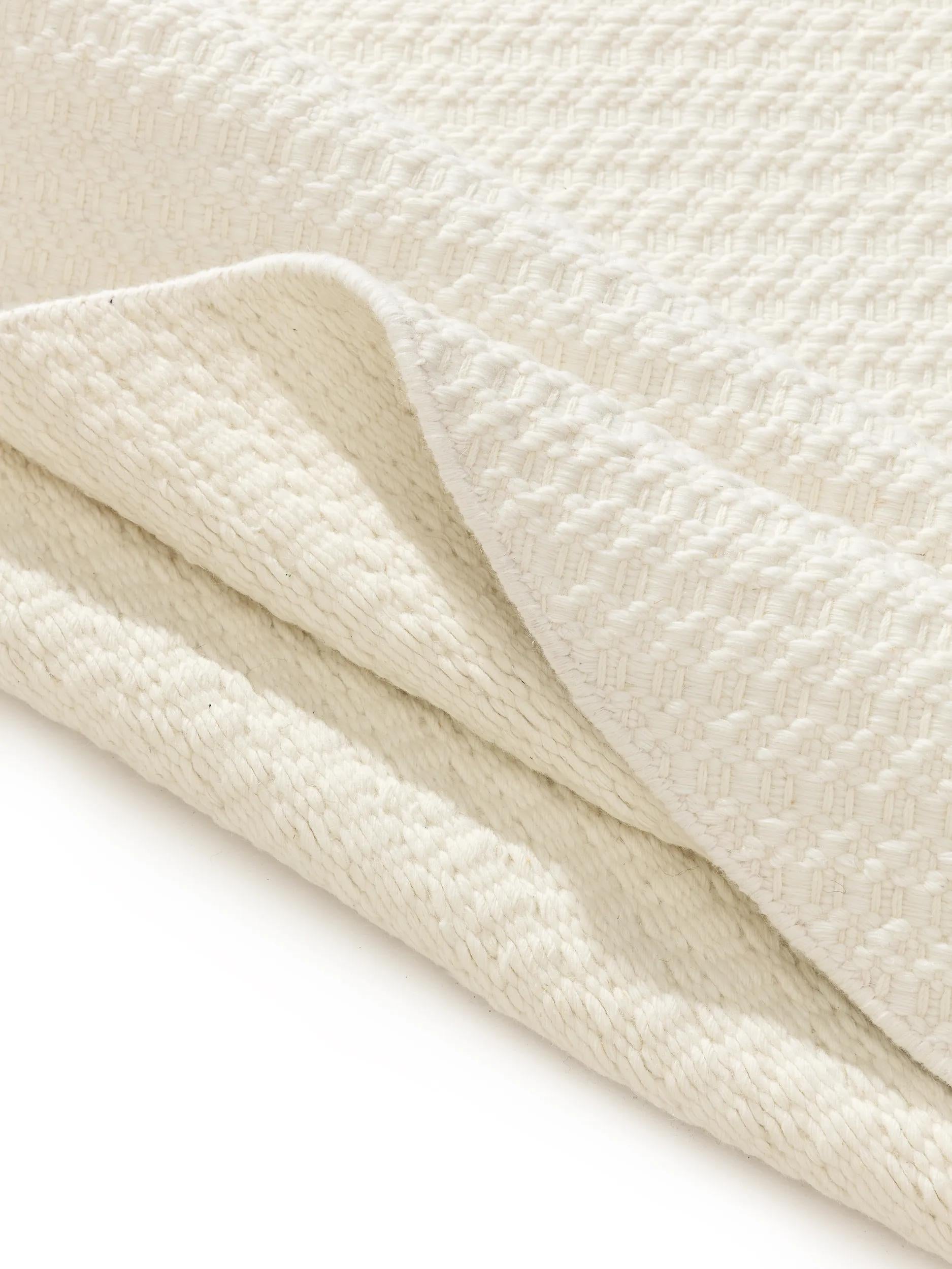 Round Wool Rug Hera Cream